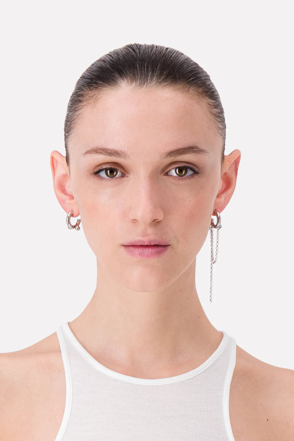 Justine Clenquet Claude Earrings // Silver