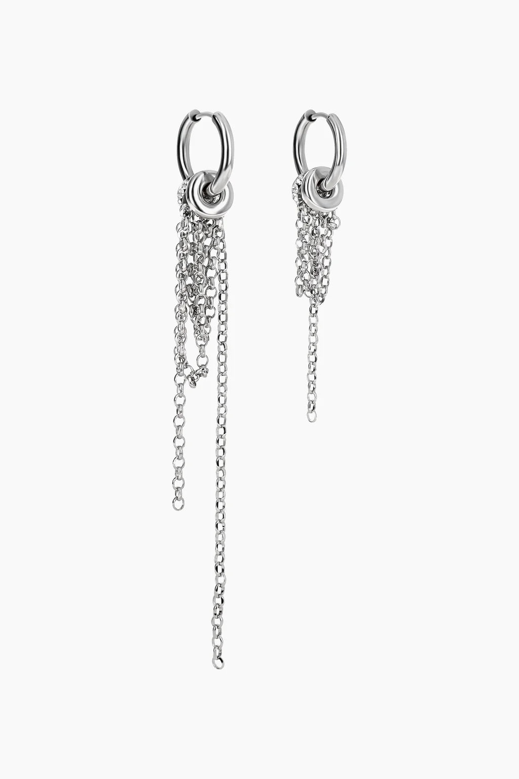 Justine Clenquet Calin Earrings // Silver