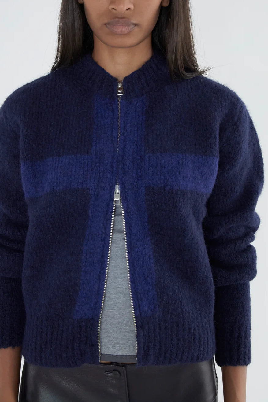 Paloma Wool Cruz Zip Knit // Blue