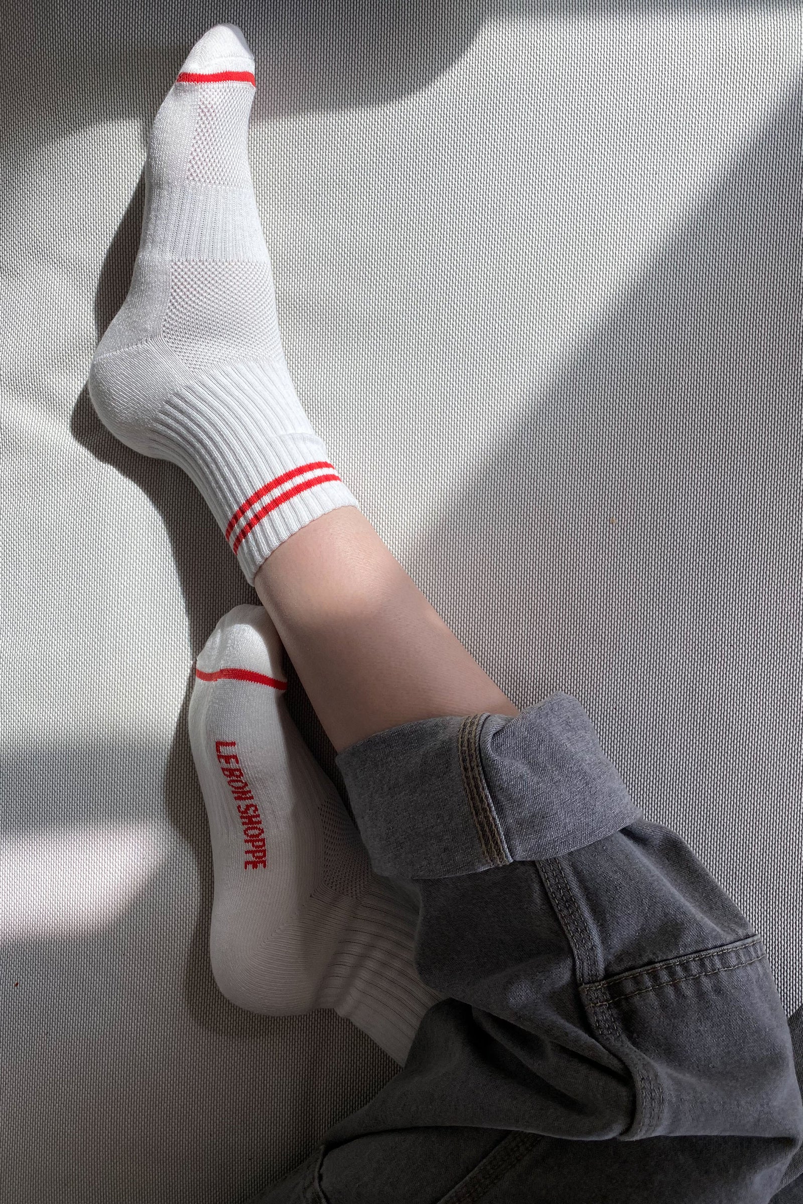 Le Bon Shoppe Boyfriend Socks // Clean White