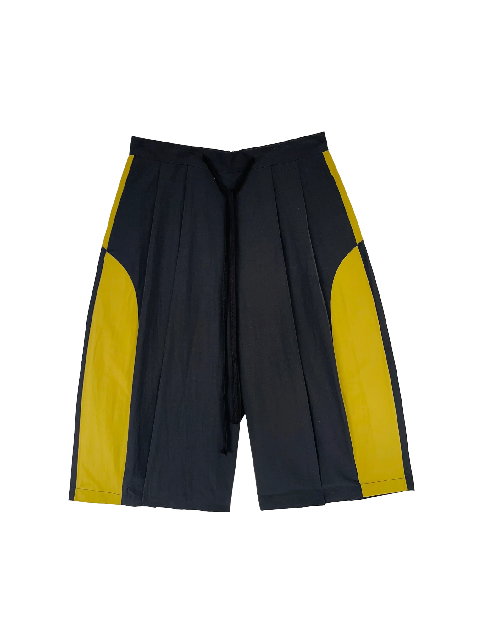 Verner Contrast Shorts // Black w. Khaki