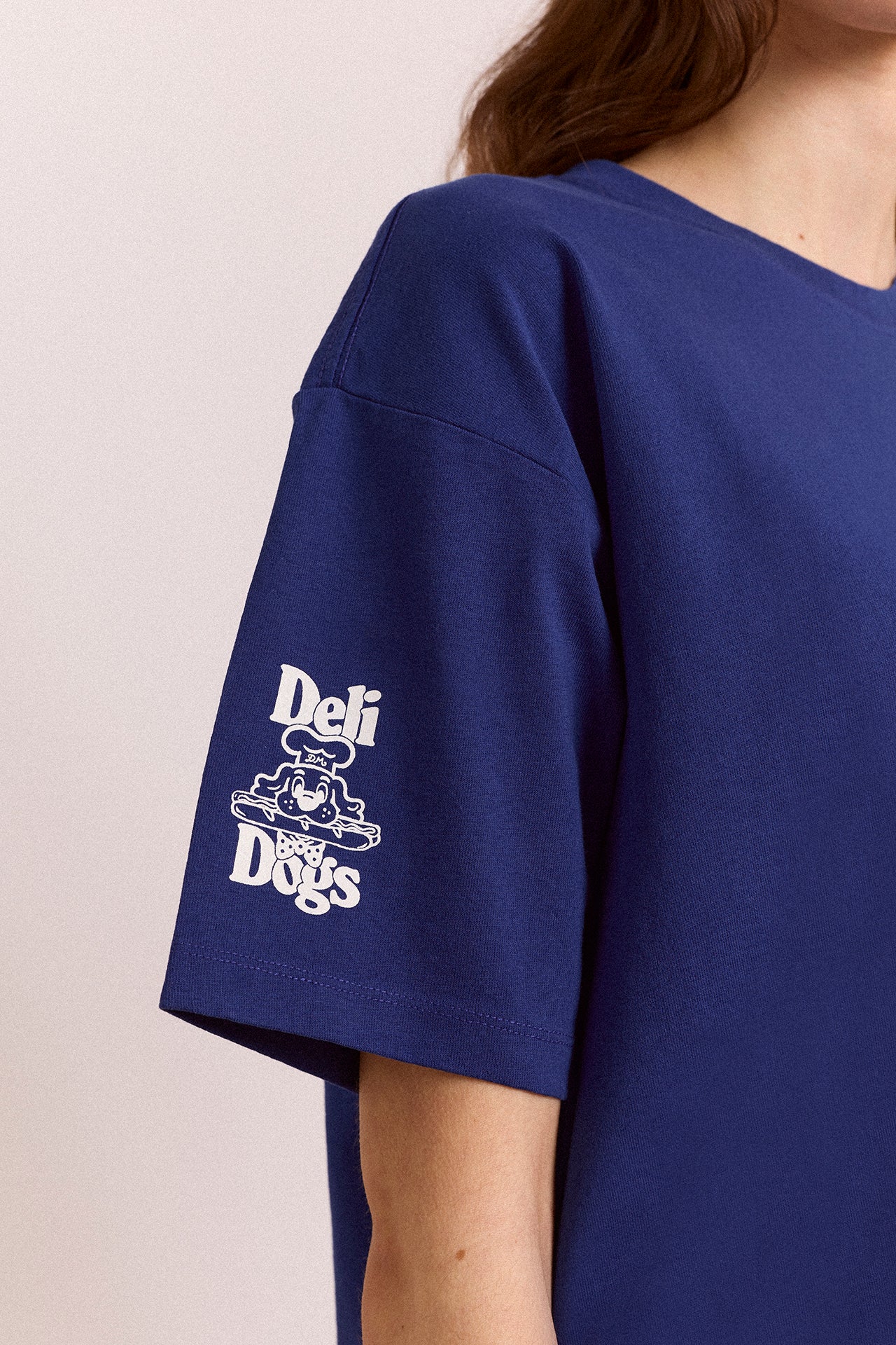 Damson Madder Deli Dog Tee // Blue