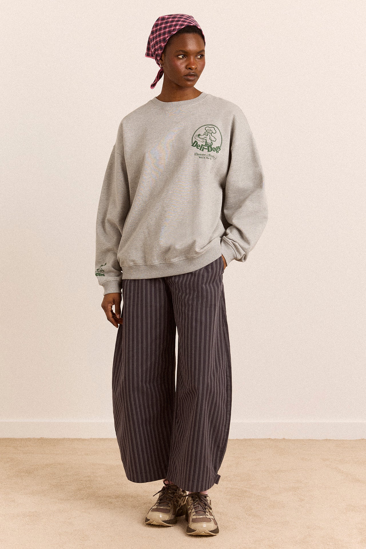 Damson Madder Deli Dog Sweat // Grey