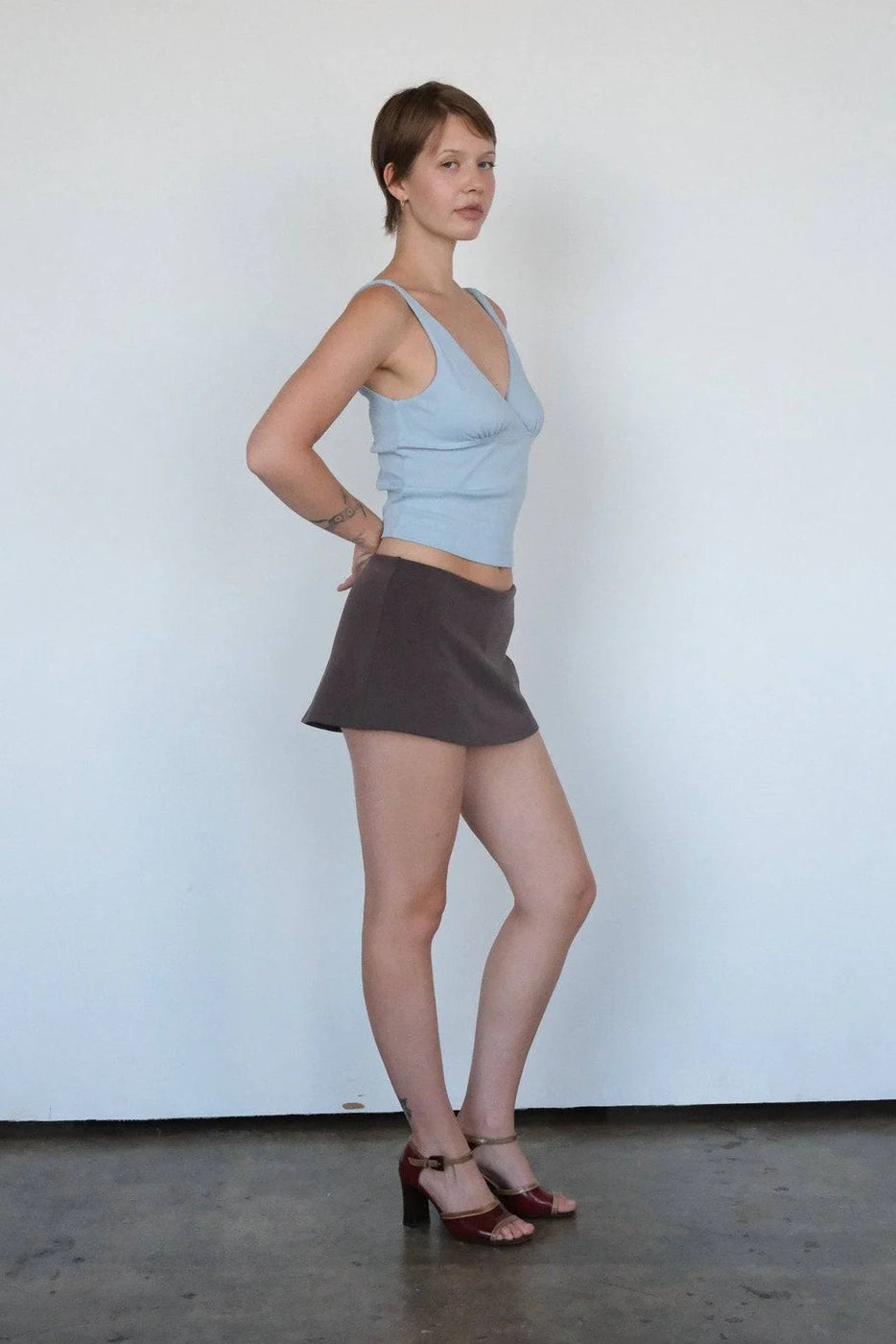 Geel Aria Skirt // Brown