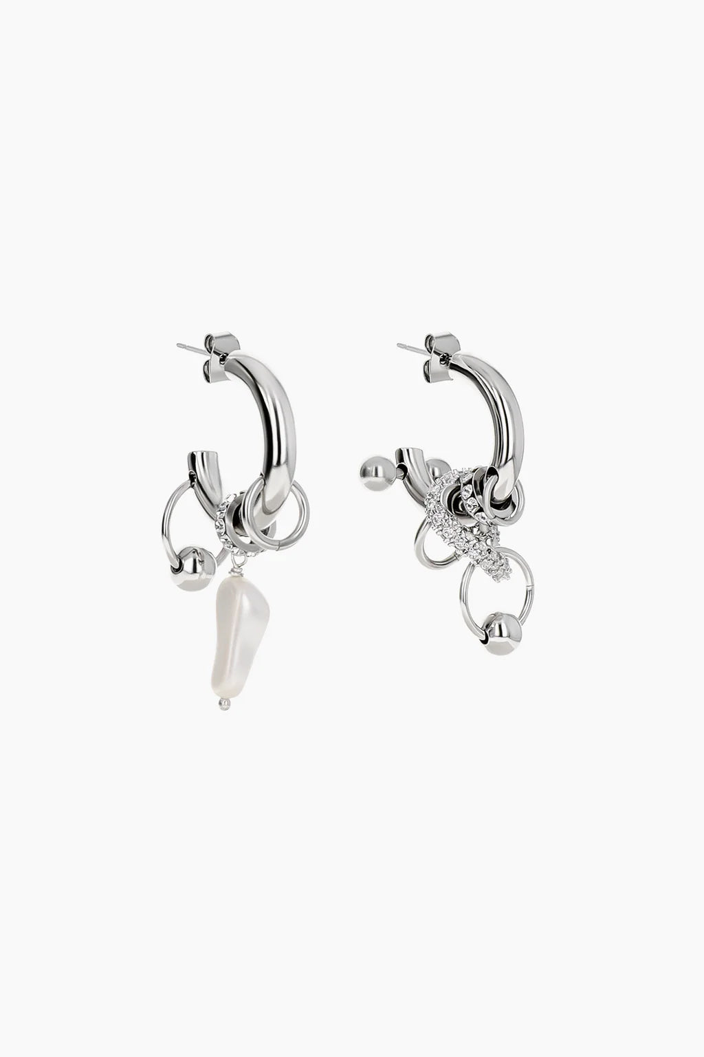 Justine Clenquet Danielle Earrings // Silver