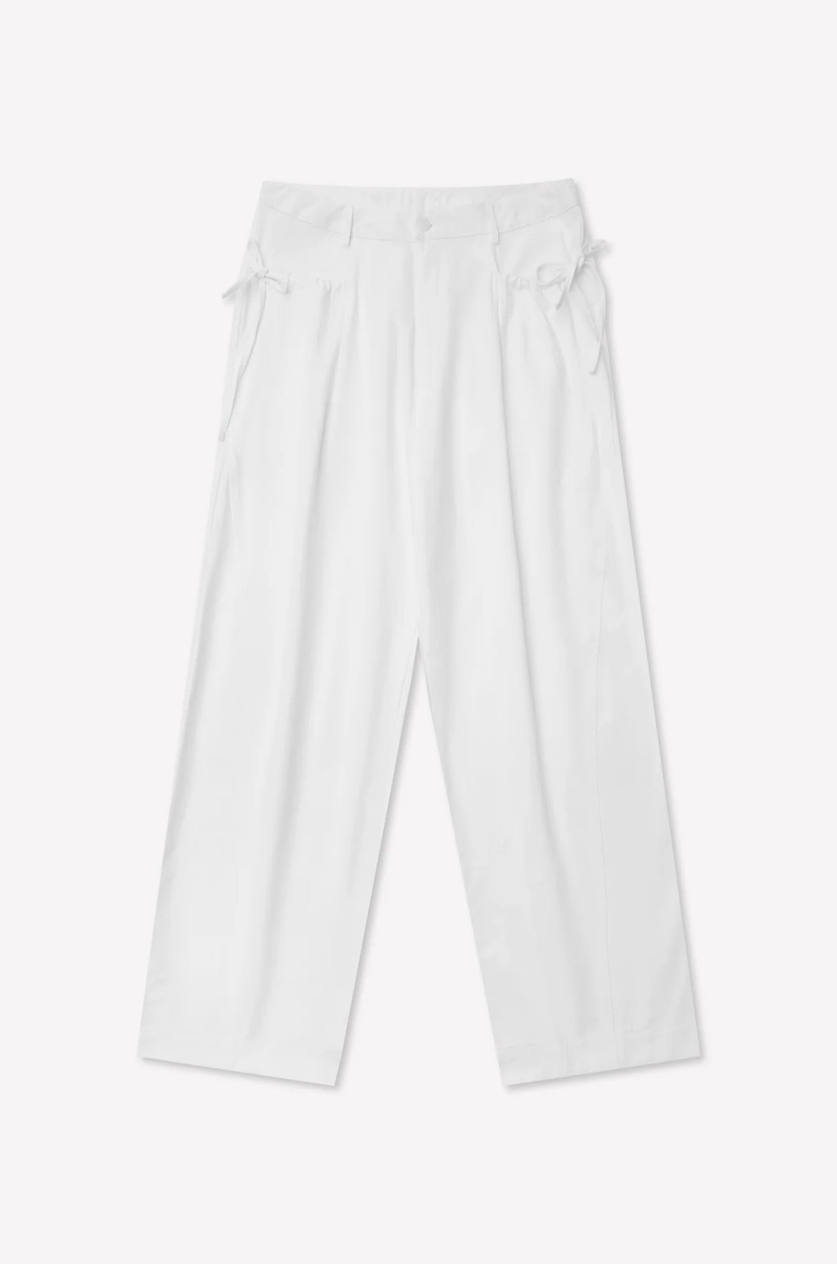Deiji Studios Cinched Pocket Pant // White