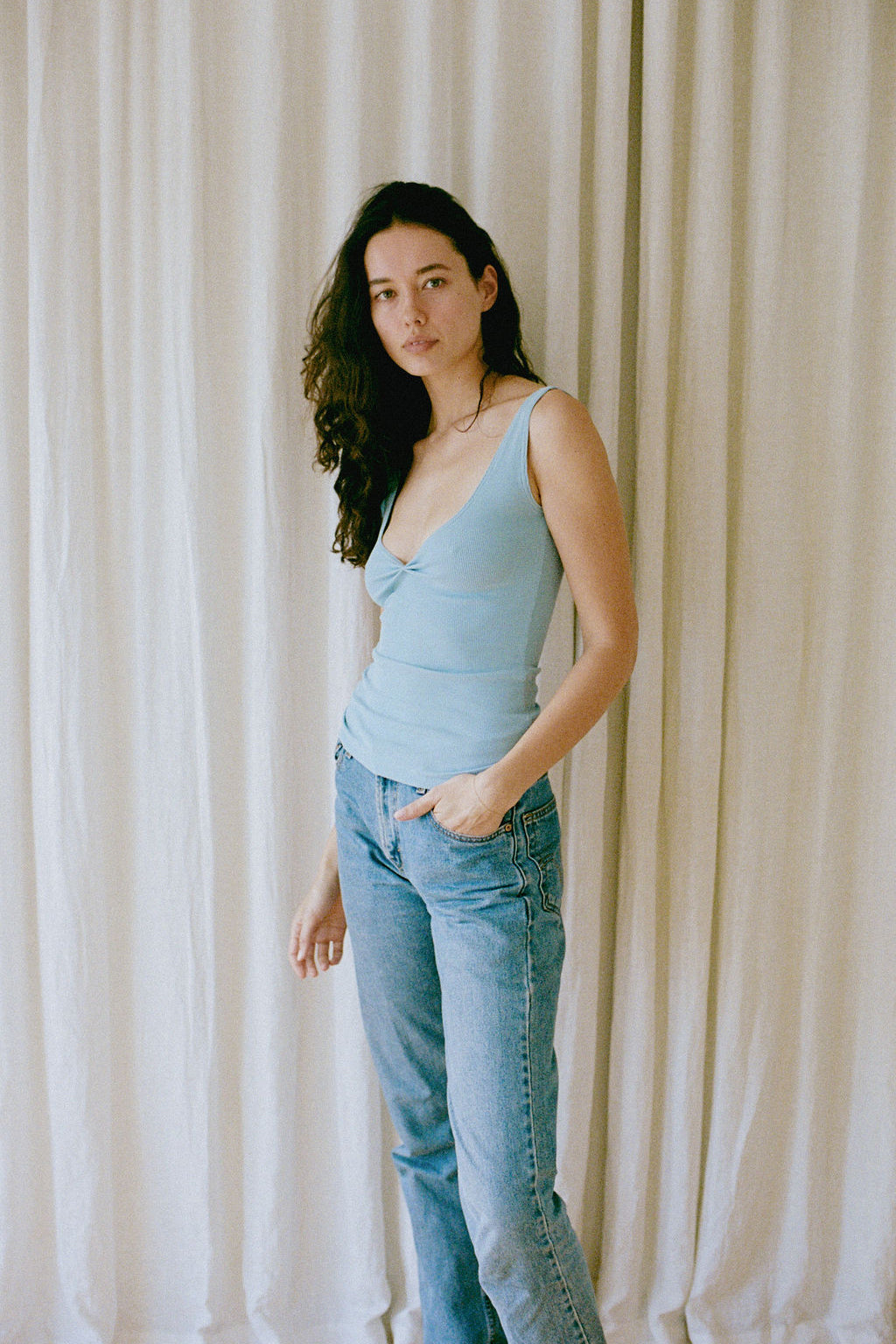 Dominique Healy Jill Singlet // Blue