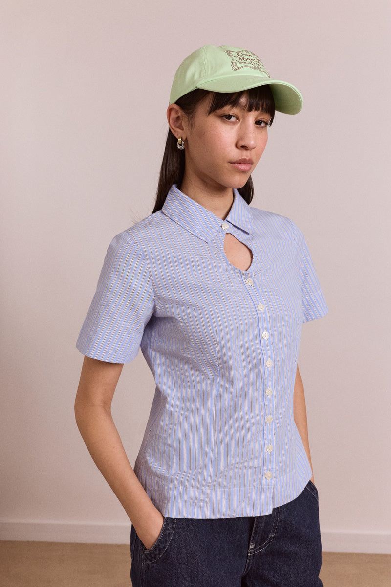 Damson Madder Ebba Shirt // Business Stripe
