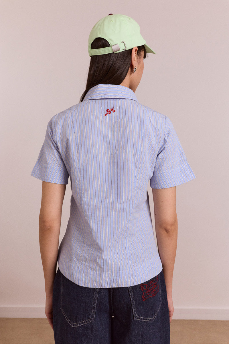 Damson Madder Ebba Shirt // Business Stripe