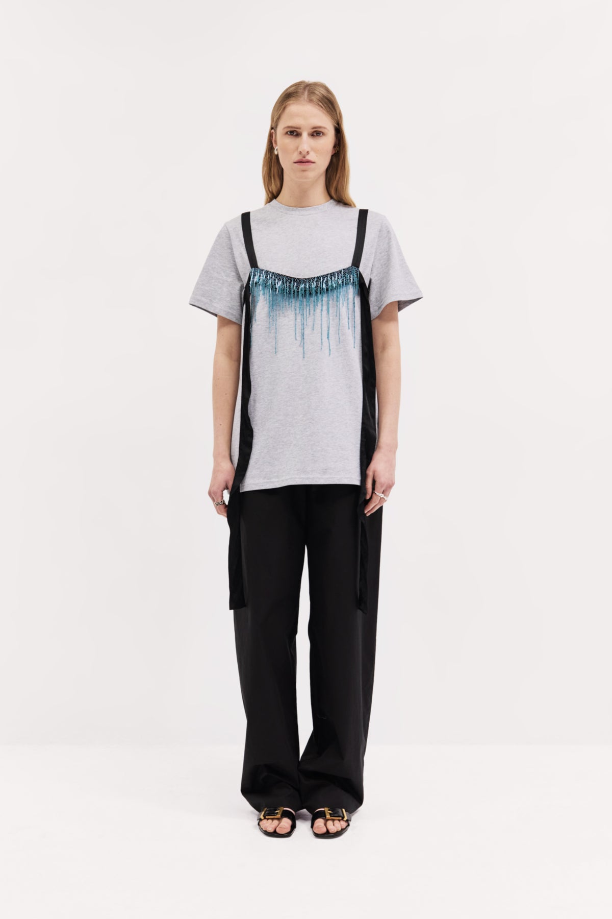 Harris Tapper Beaded Harness // Blue