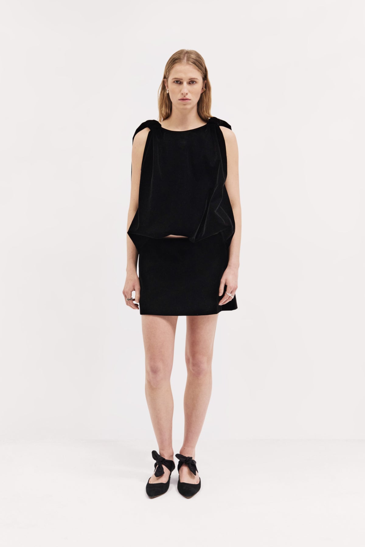 Harris Tapper Coppola Skirt // Black Velvet