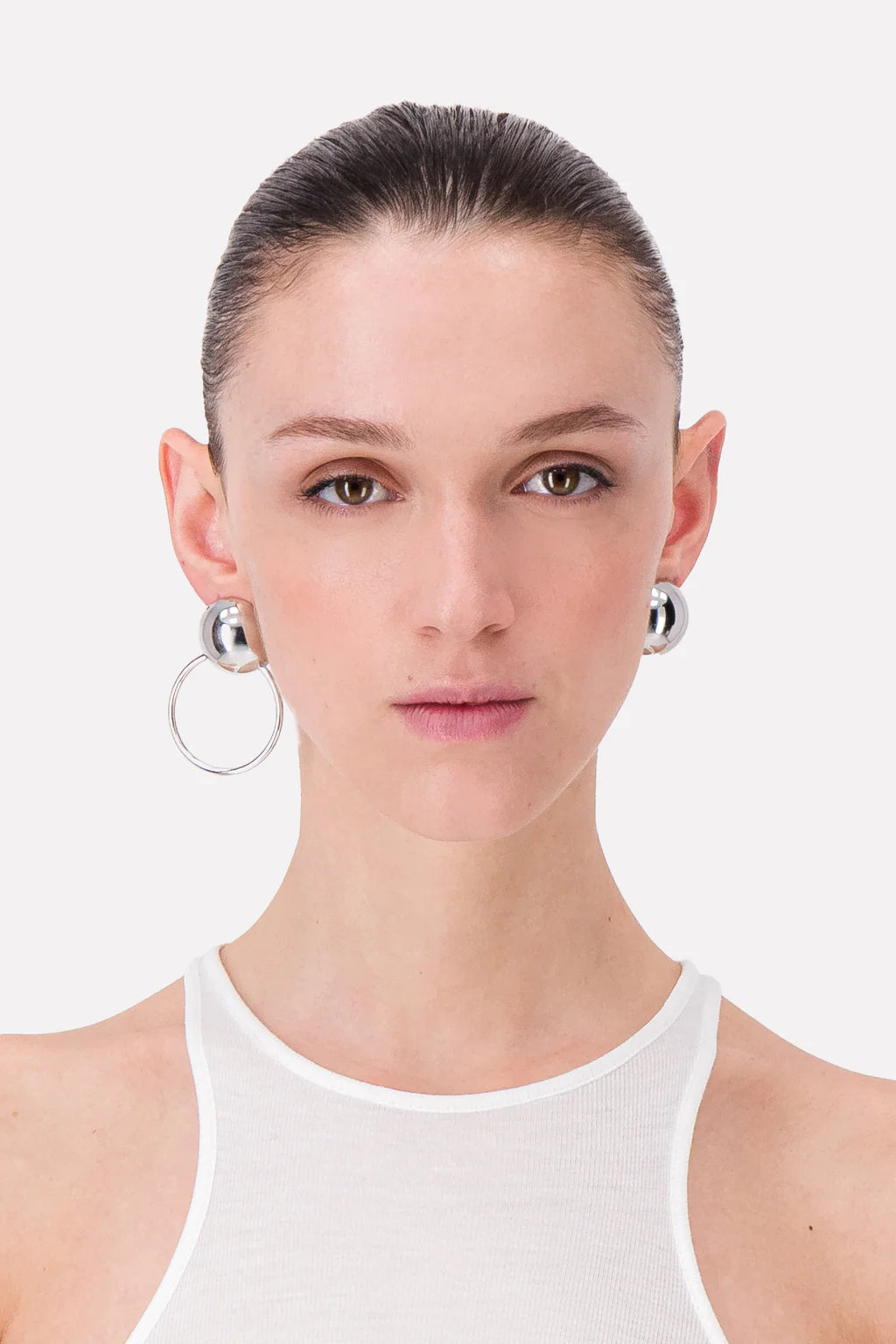 Justine Clenquet Edie Earrings // Silver