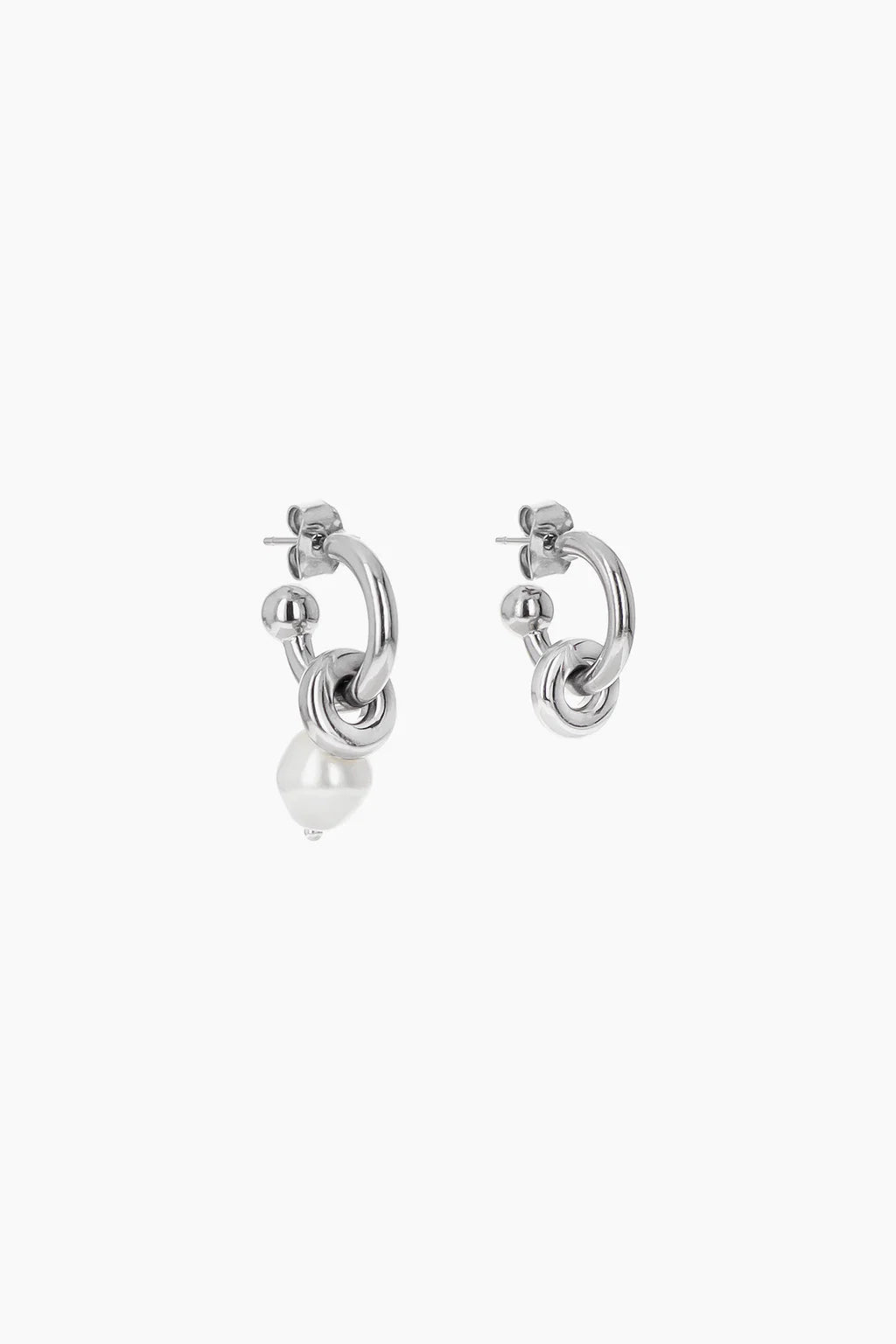 Justine Clenquet Ethan Pearl Earrings