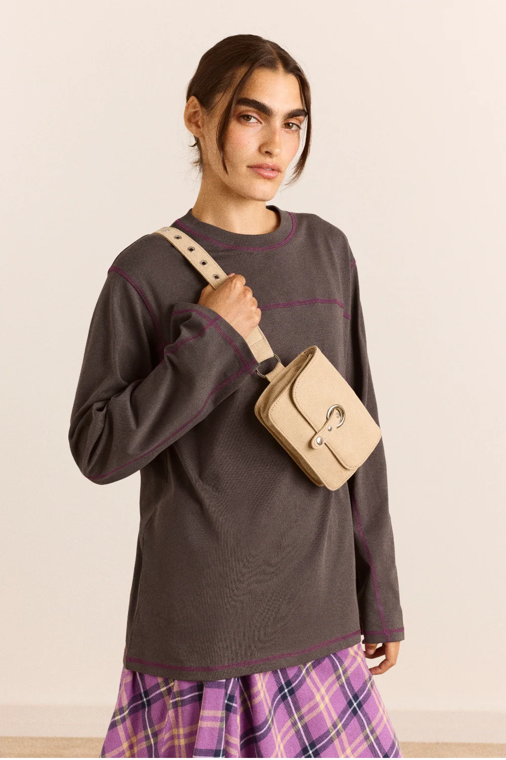 Damson Madder Fionn Belt Bag // Sand
