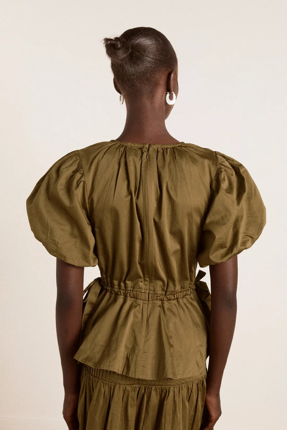 Damson Madder Hadley Blouse // Olive Satin