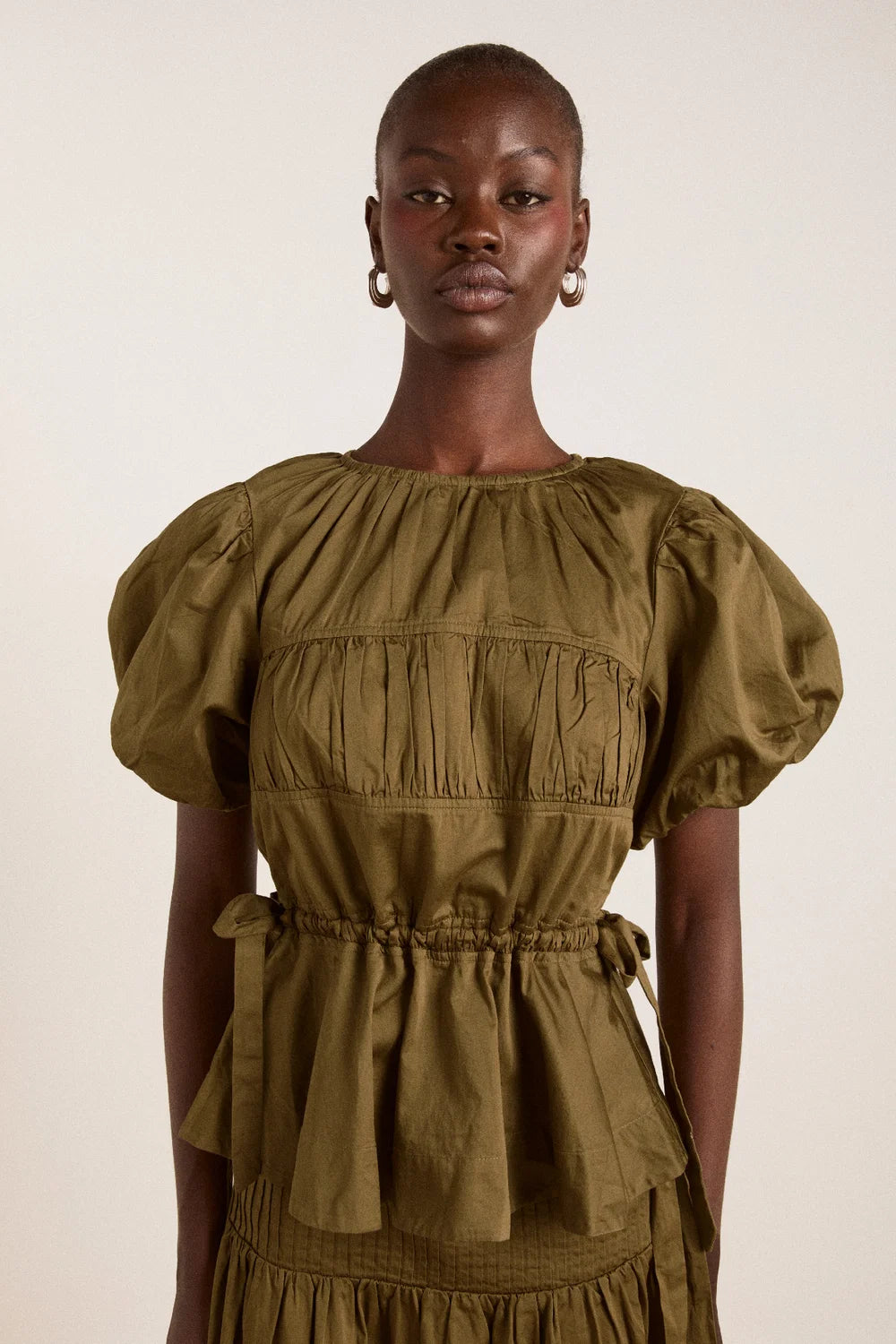 Damson Madder Hadley Blouse // Olive Satin