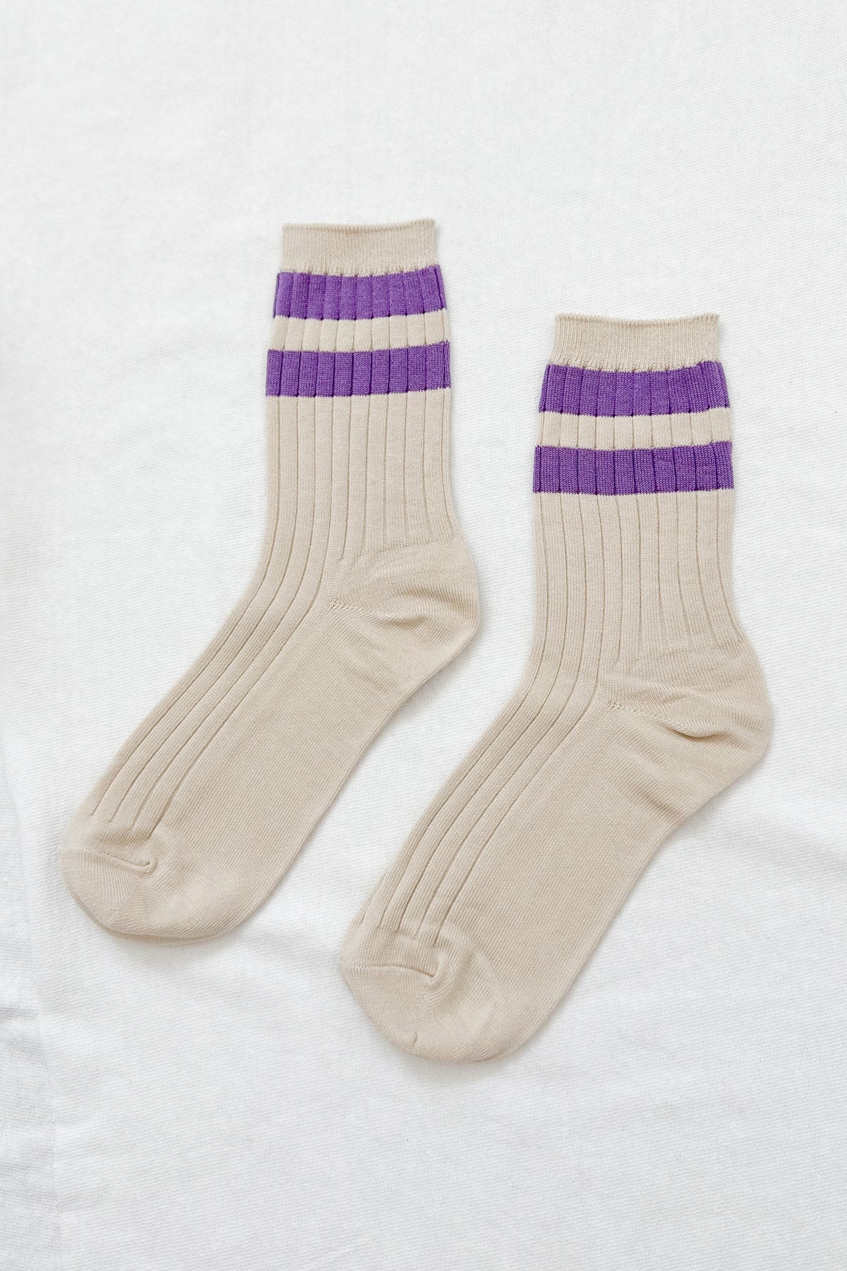 Le Bon Shoppe Her Varsity Socks // Ube