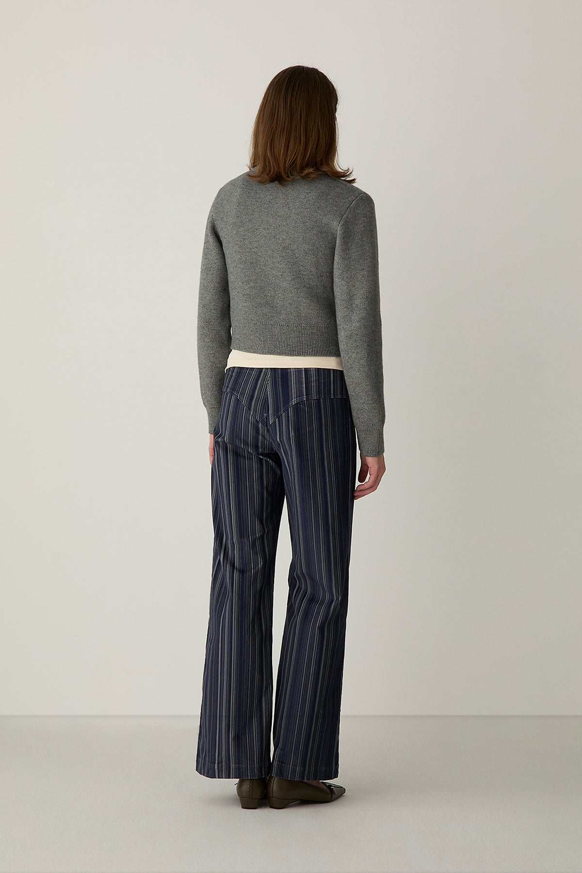 Laagam Holly Corduroy Pants // Blue Striped