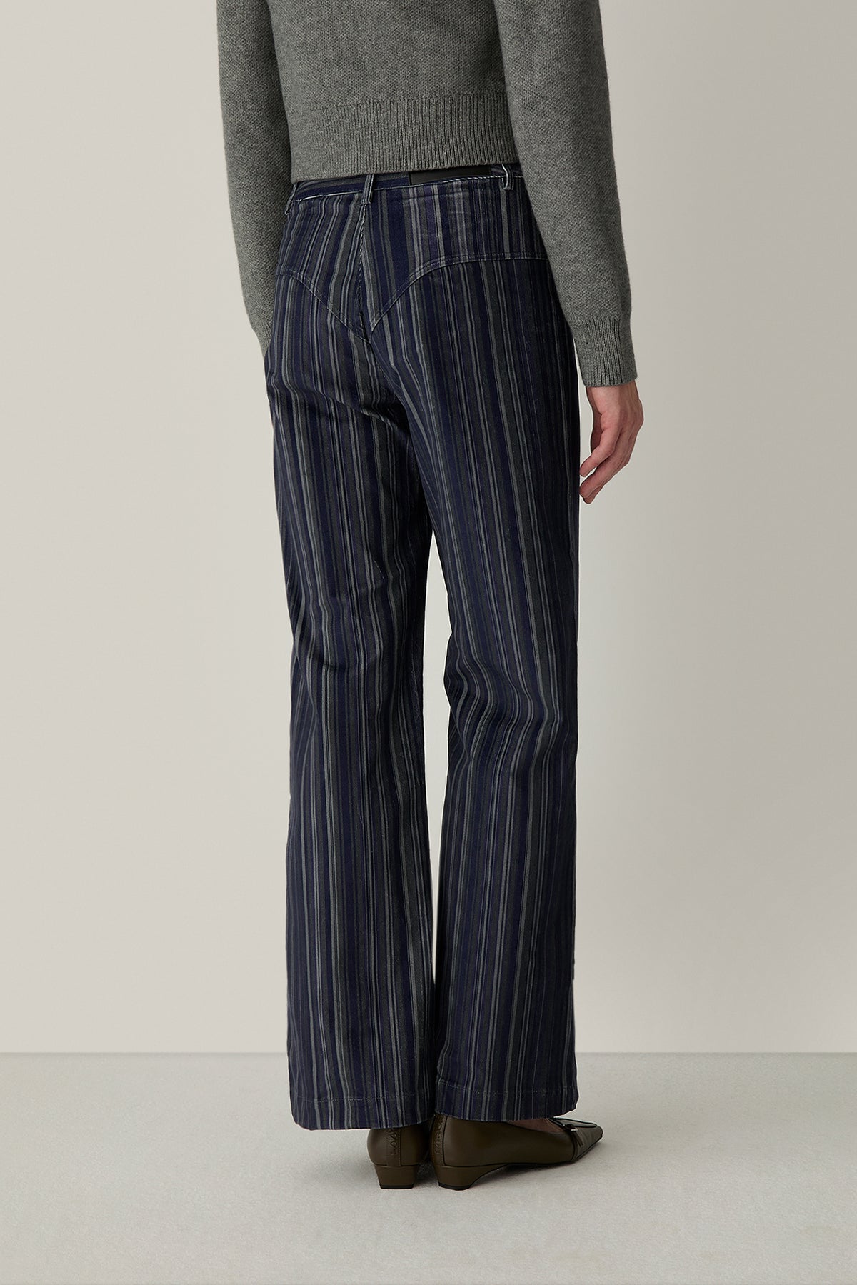 Laagam Holly Corduroy Pants // Blue Striped