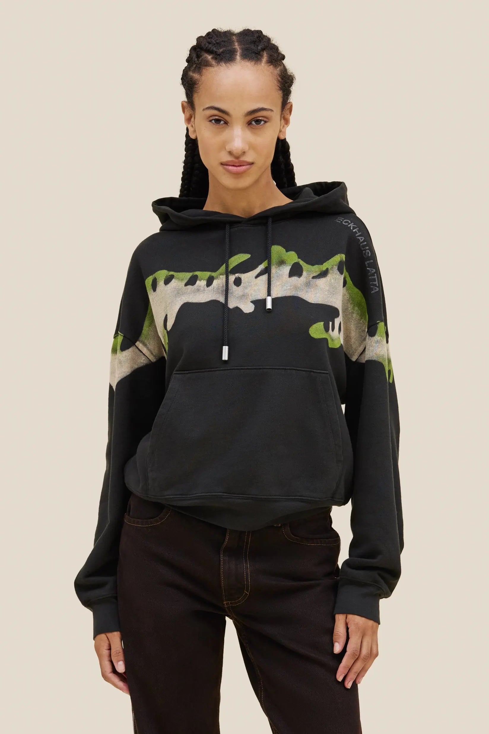 Eckhaus Latta Hoodie // Kelp