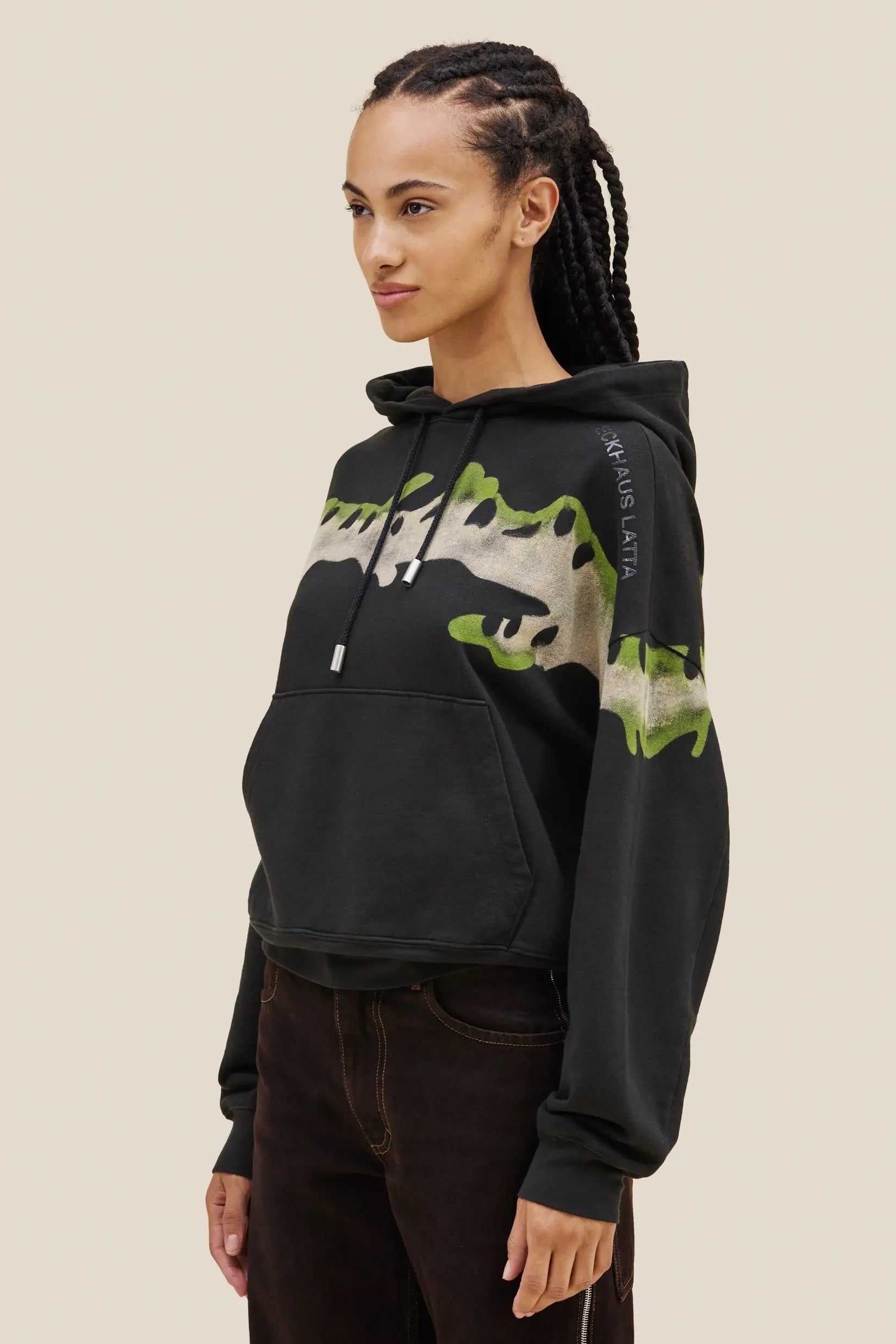 Eckhaus Latta Hoodie // Kelp