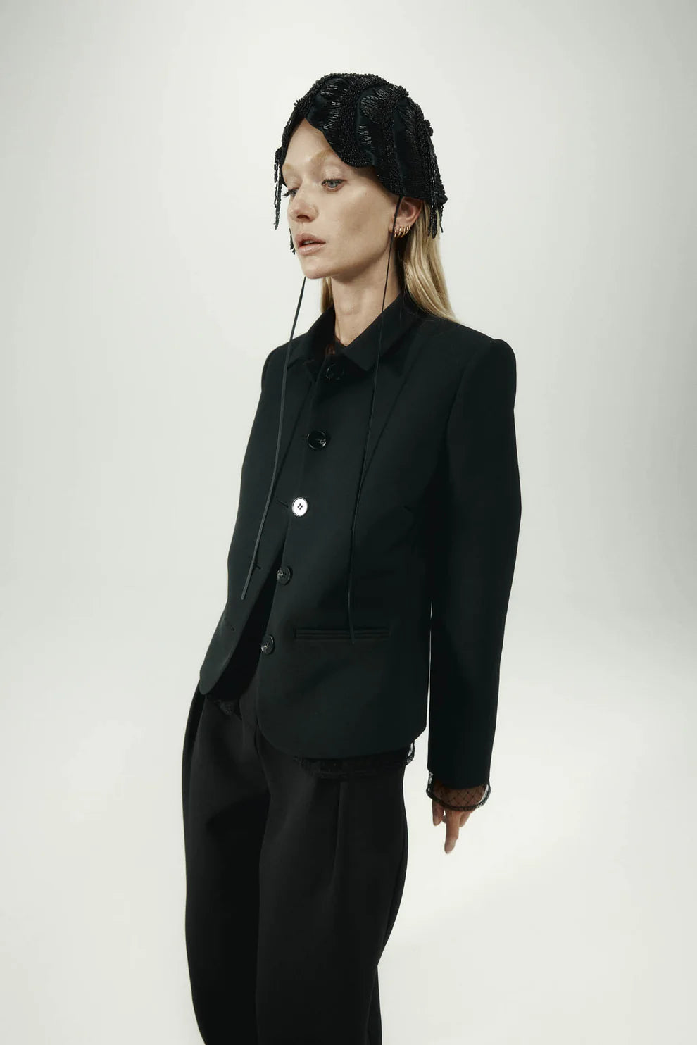 Harris Tapper Bardot Blazer // Black