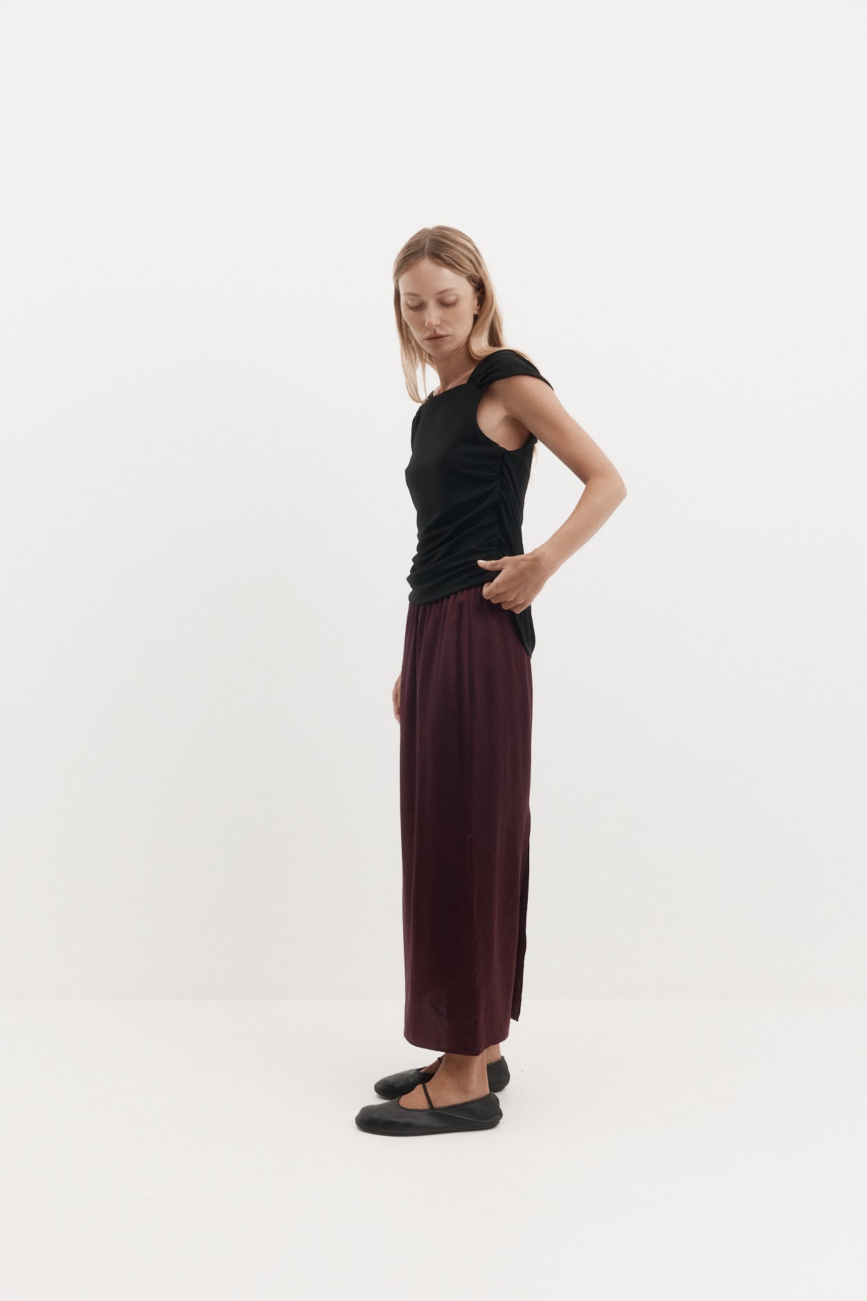 Harris Tapper Camilla Skirt // Cassis