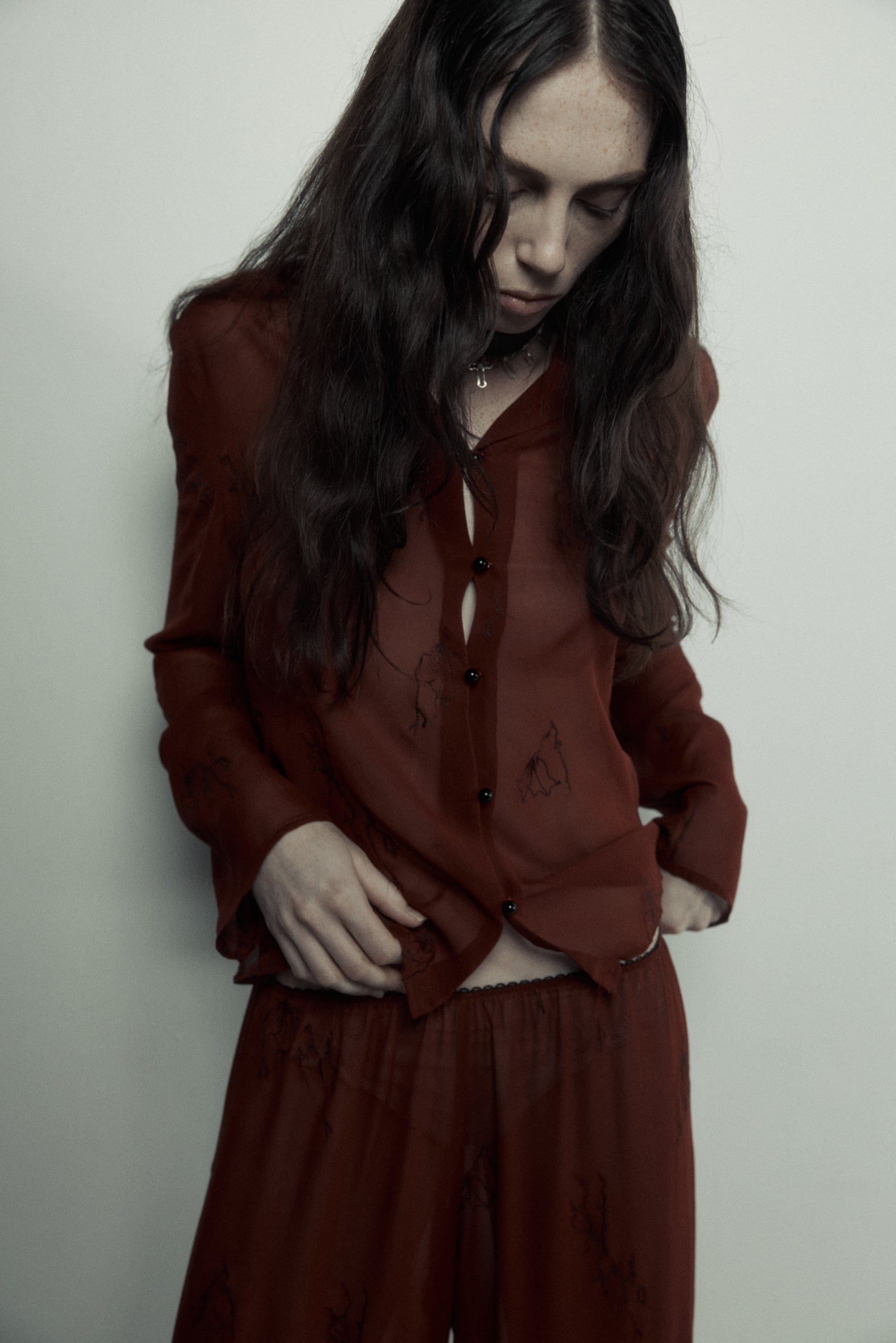 Harris Tapper Iris Shirt // Burgundy