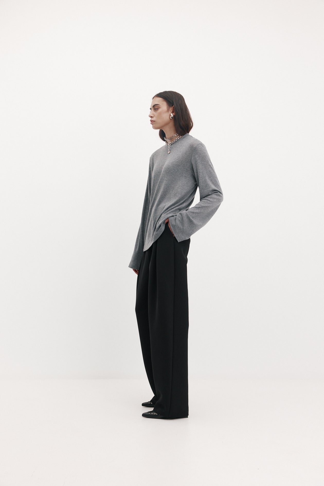 Harris Tapper Sacha T-Shirt // Pewter