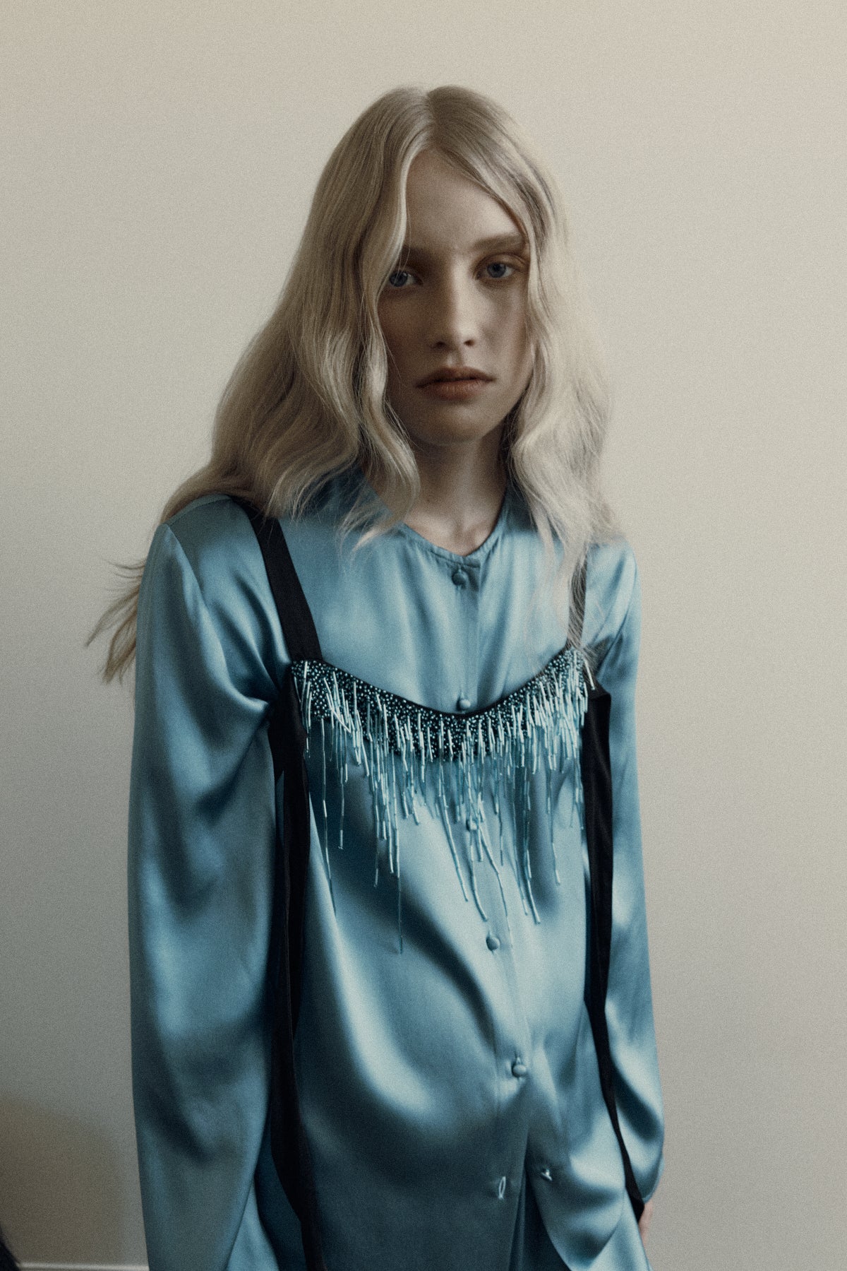 Harris Tapper Beaded Harness // Blue