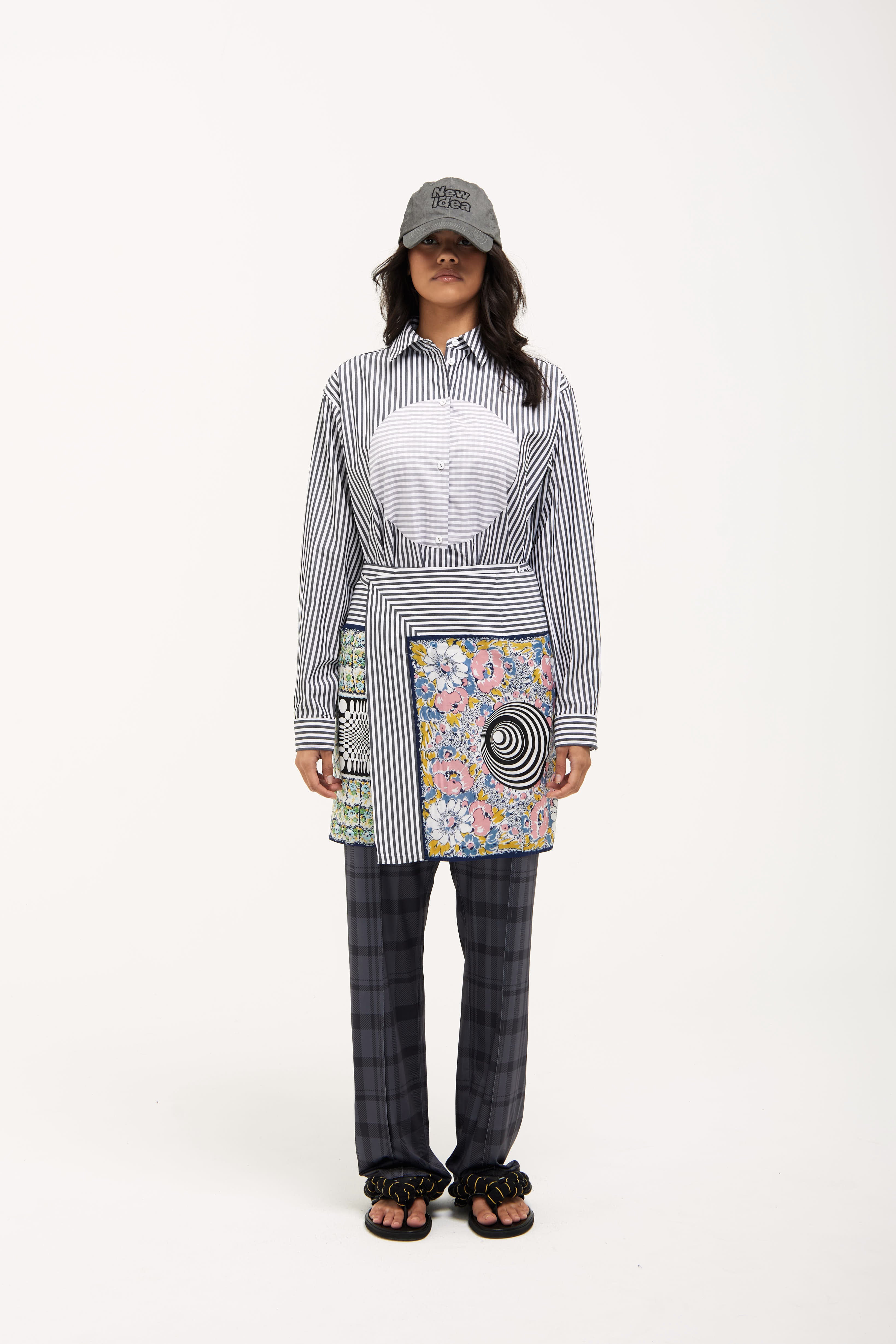 Verner Handkerchief Sarong // Blue w Mixed Prints