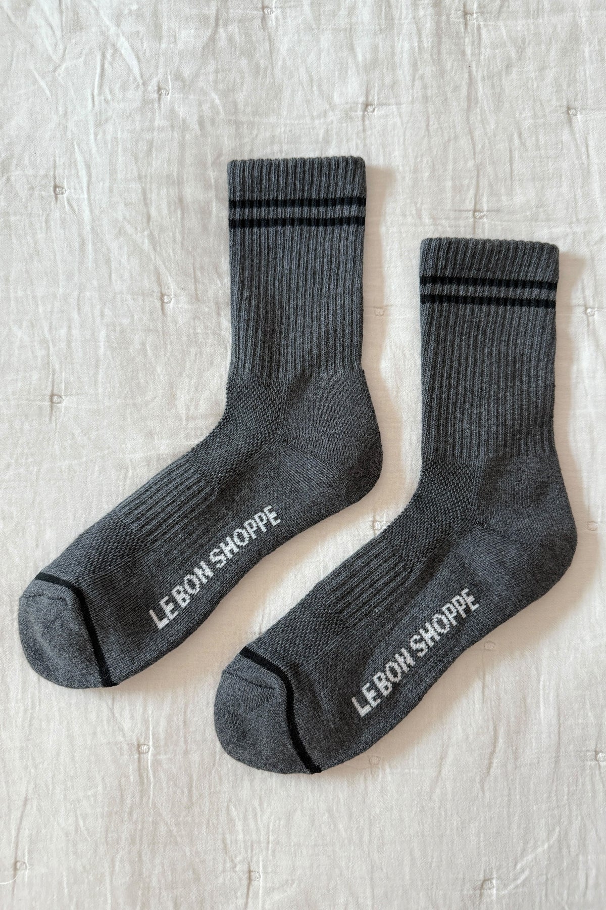 Le Bon Shoppe Boyfriend Socks // Charcoal