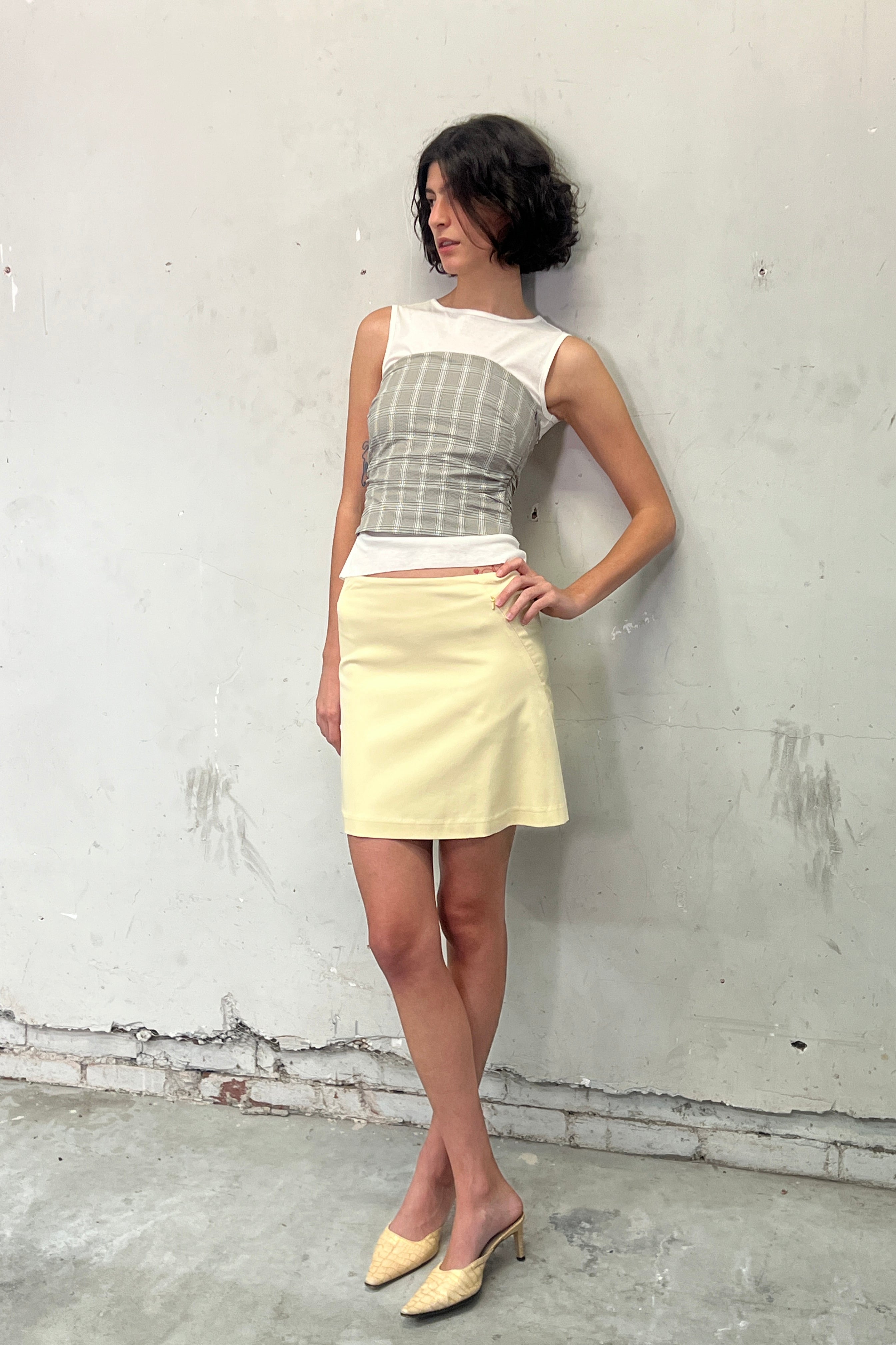 PV Subject Bustier // Beige Check