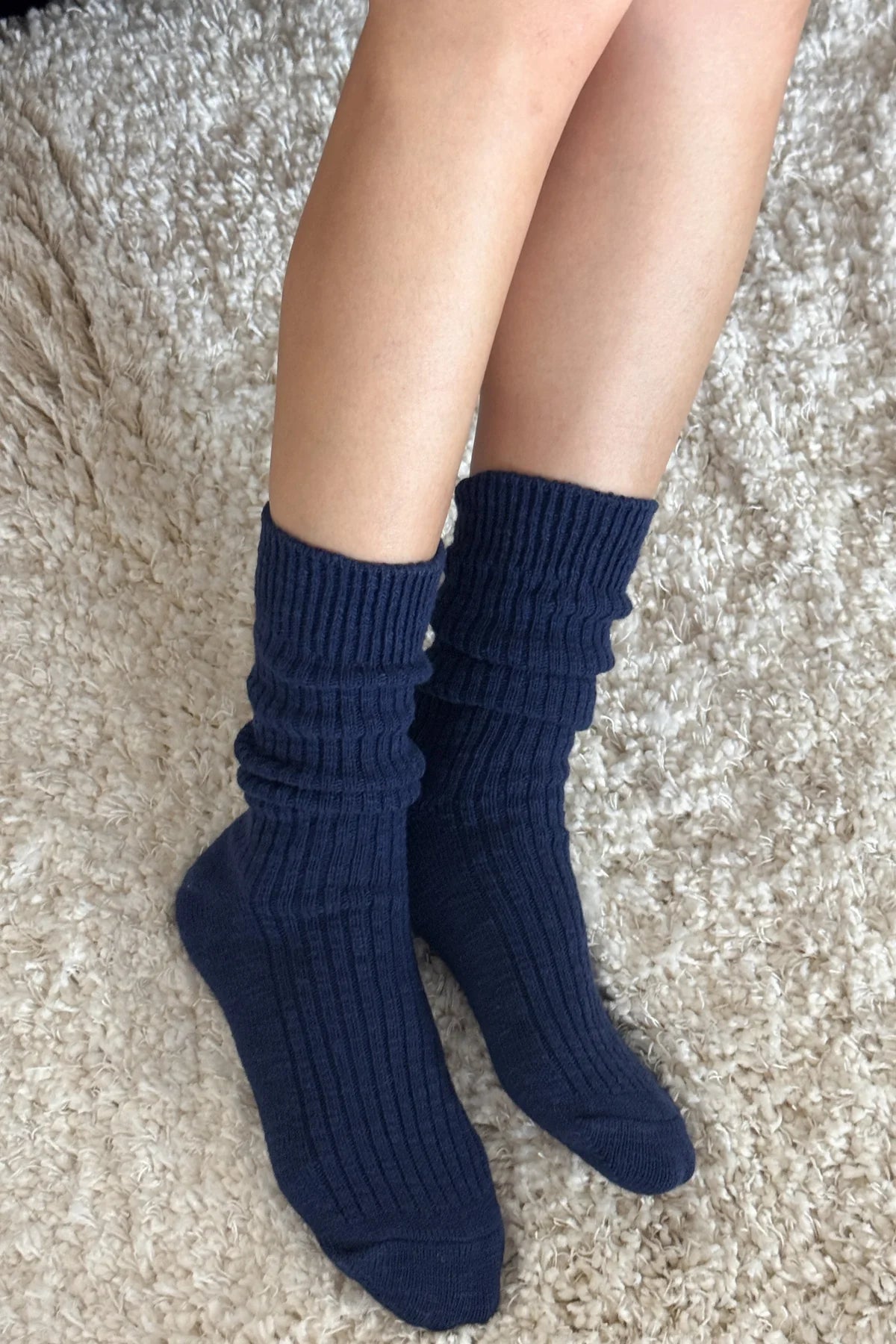Le Bon Shoppe Cottage Socks // Navy
