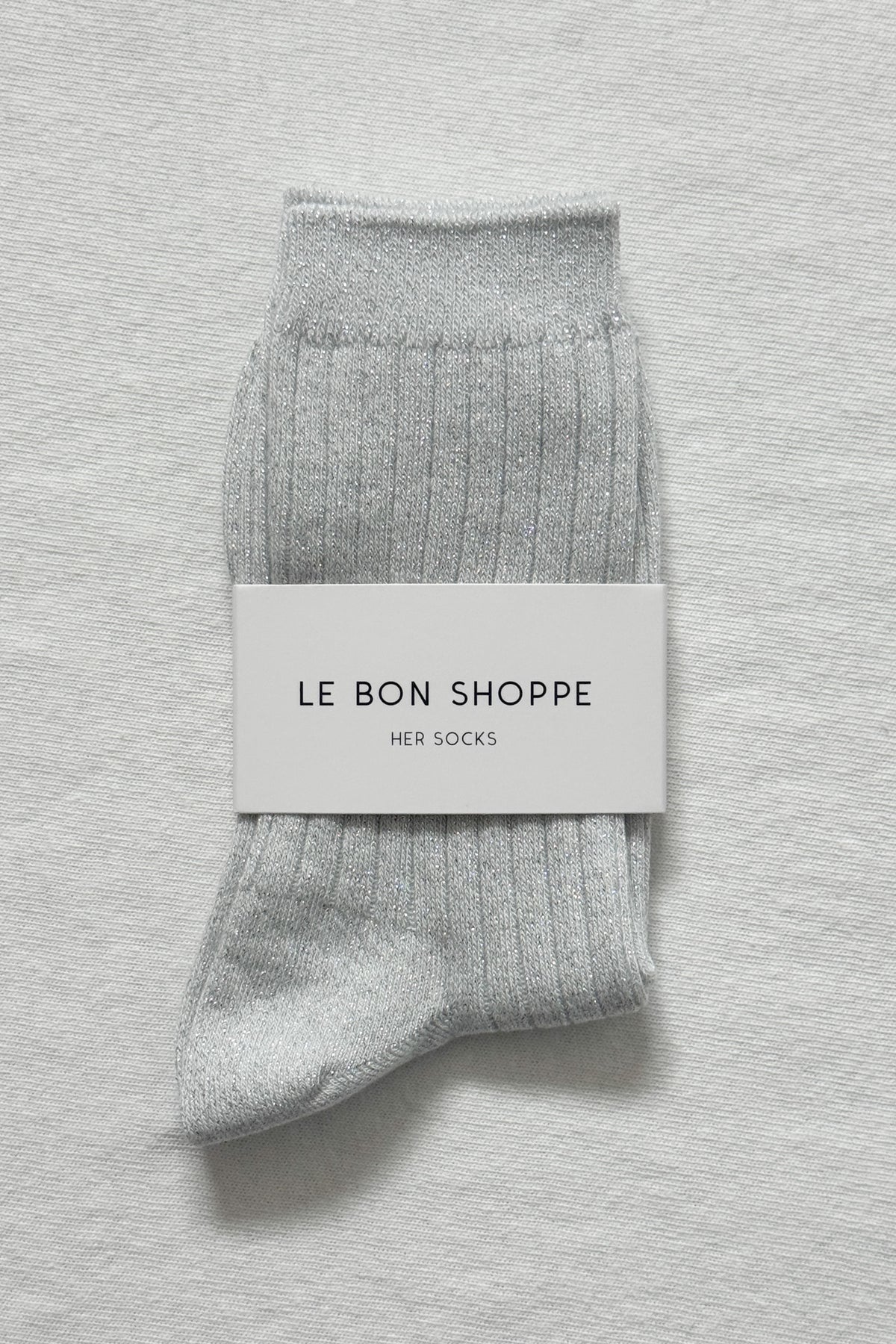 Le Bon Shoppe Her Socks Modal Lurex // Snow White