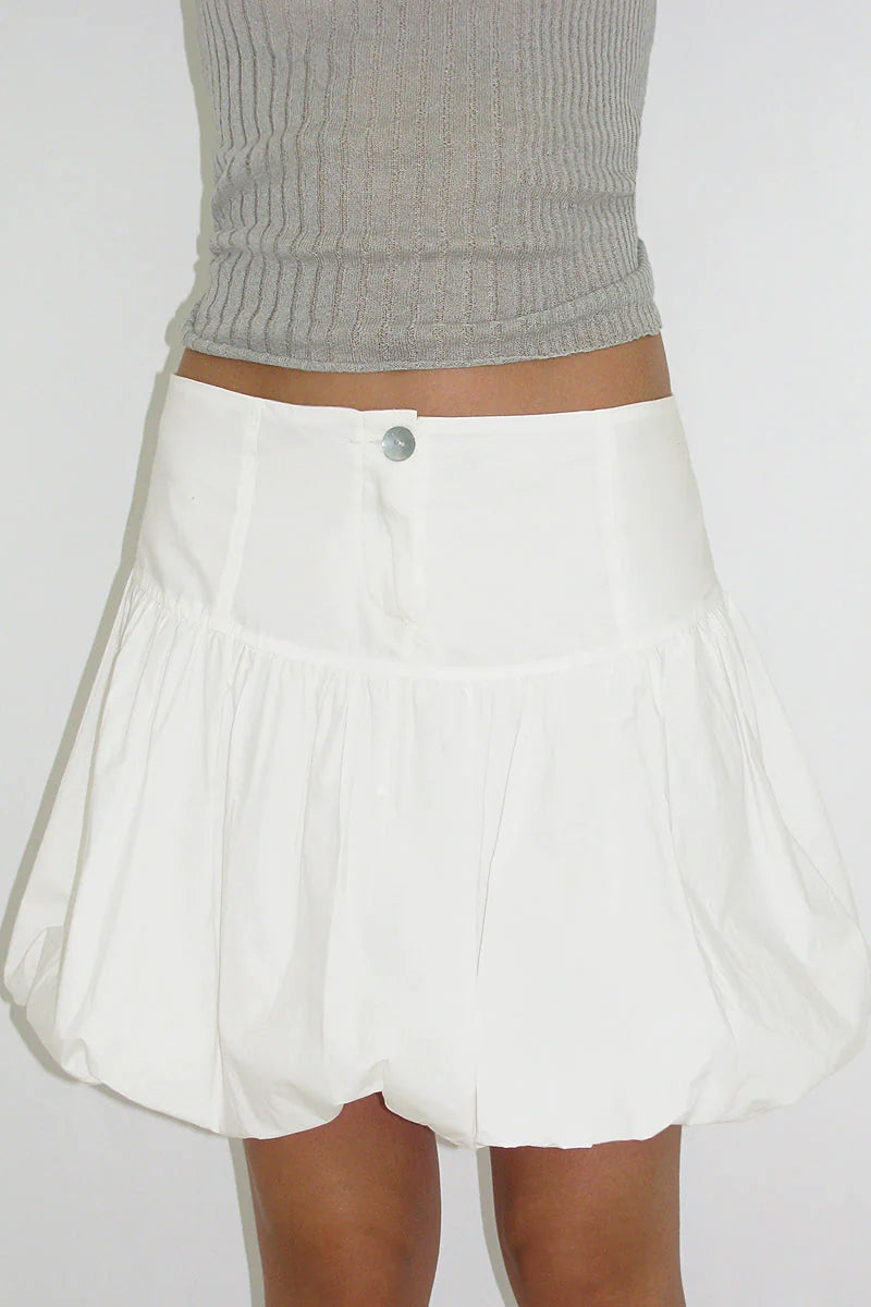 Paloma Wool Mini Globo Skirt // White