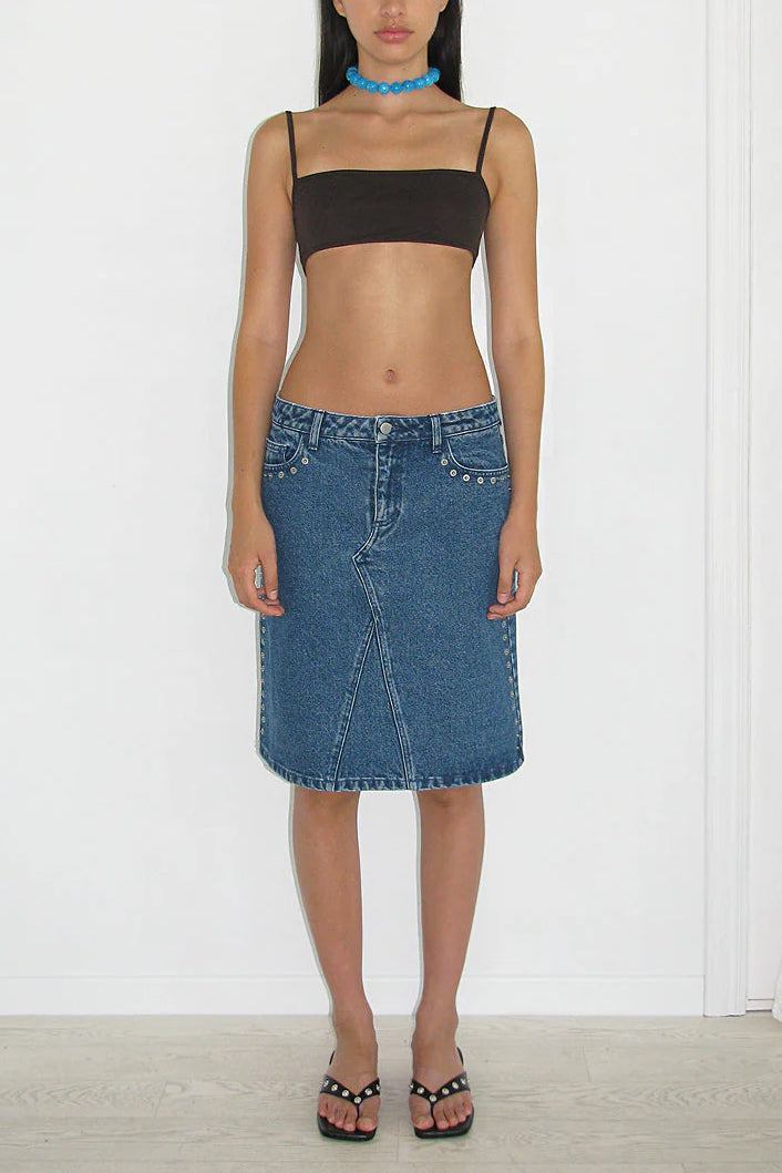 Paloma Wool Crowd Skirt // Denim Blue