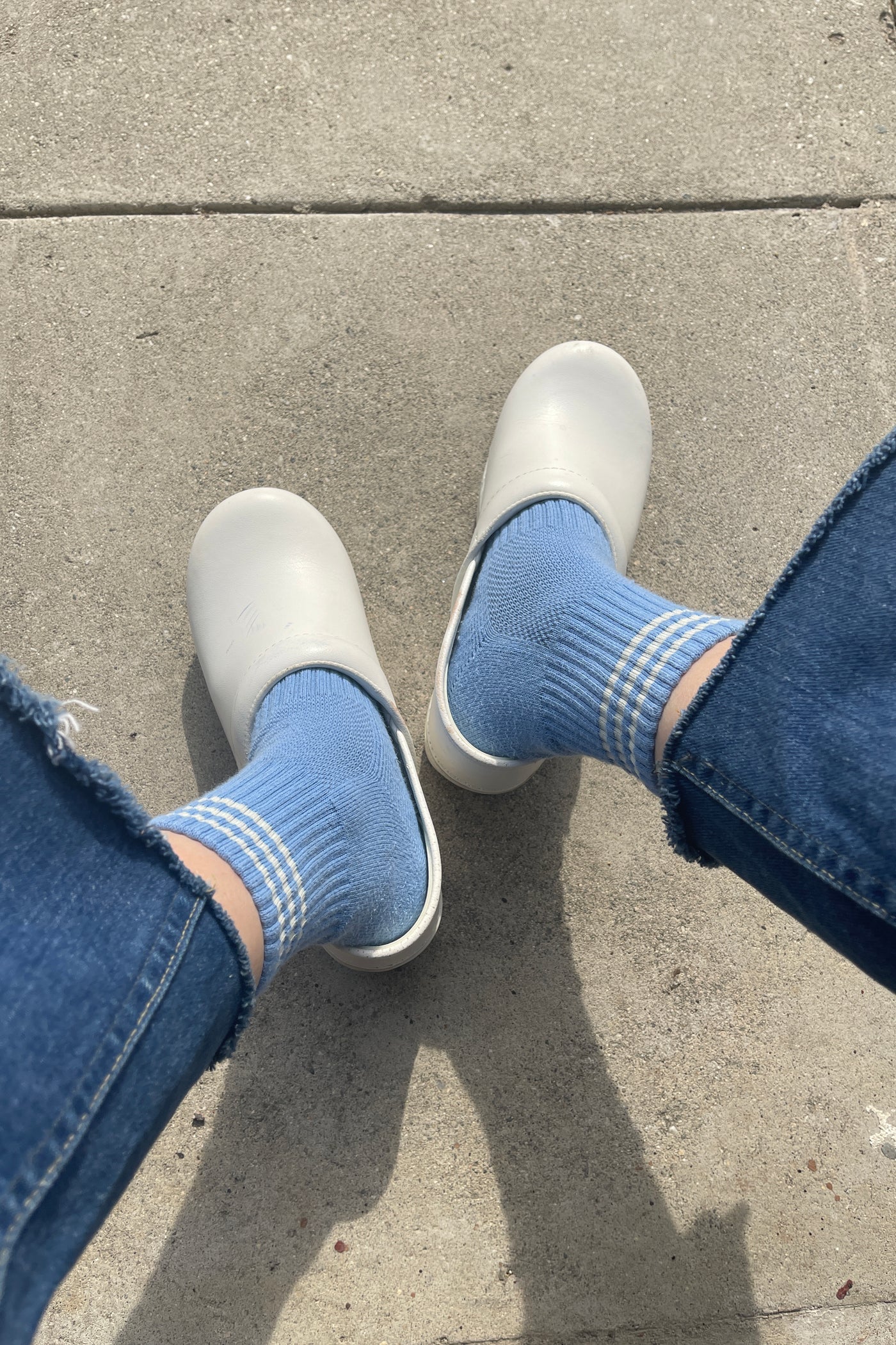 Le Bon Shoppe Girlfriend Socks // Parisian Blue