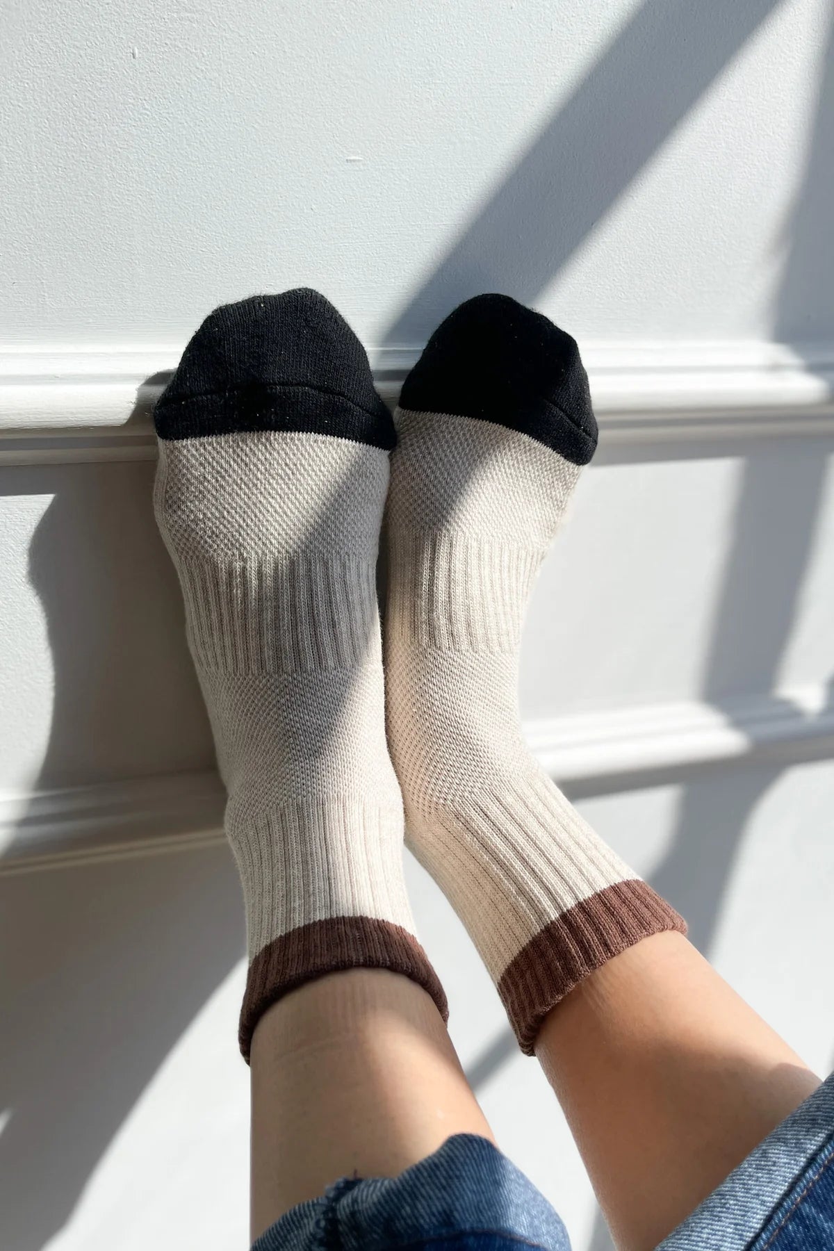Le Bon Shoppe Girlfriend Socks // Black, Coffee