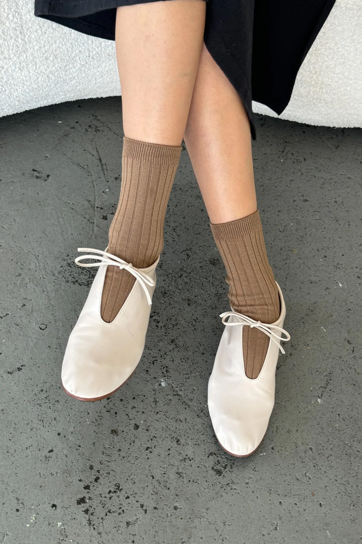 Le Bon Shoppe Her Socks MC Cotton // Dark Tan