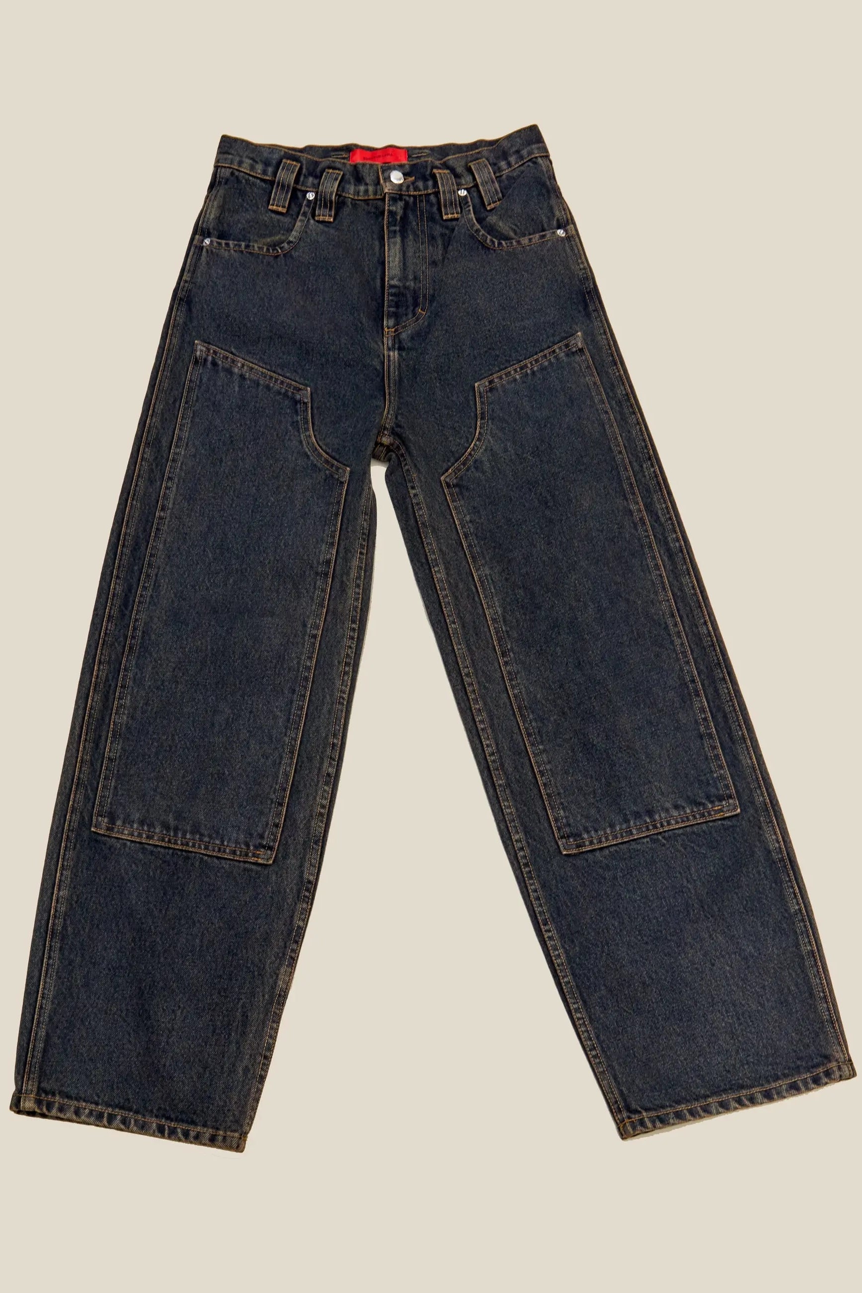 Eckhaus Latta Double Knee Baggy Jean // Valencia