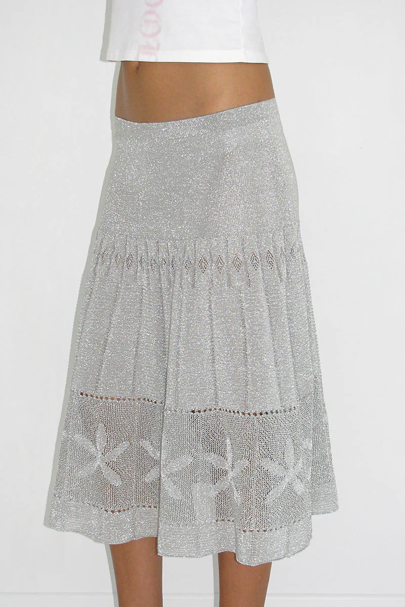 Paloma Wool Volga Skirt // Silver