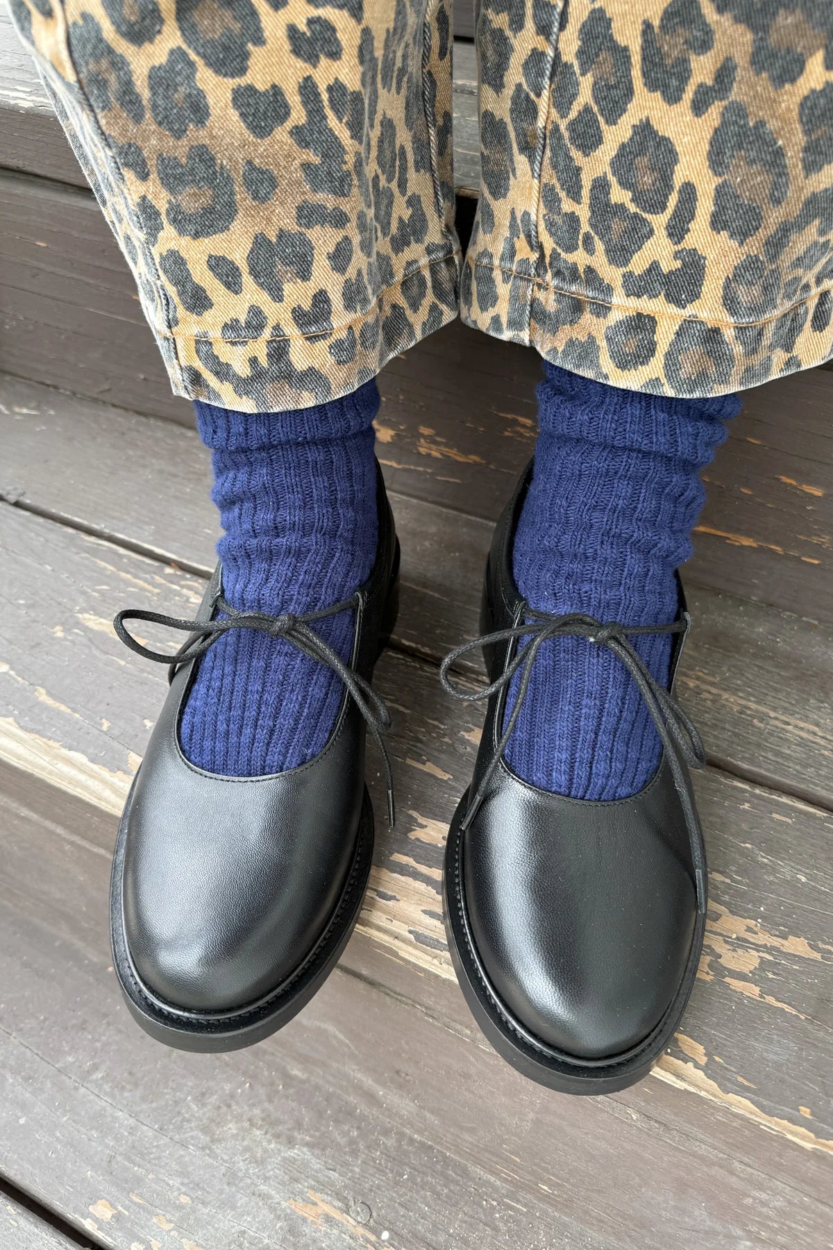 Le Bon Shoppe Cottage Socks // Navy