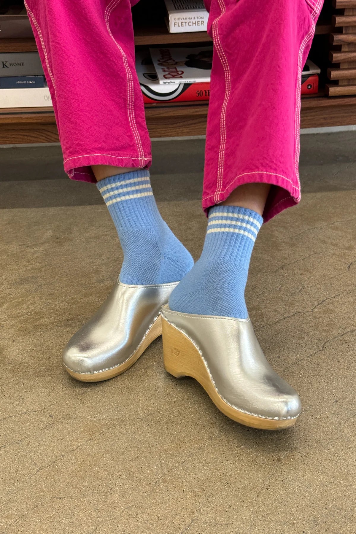 Le Bon Shoppe Girlfriend Socks // Parisian Blue