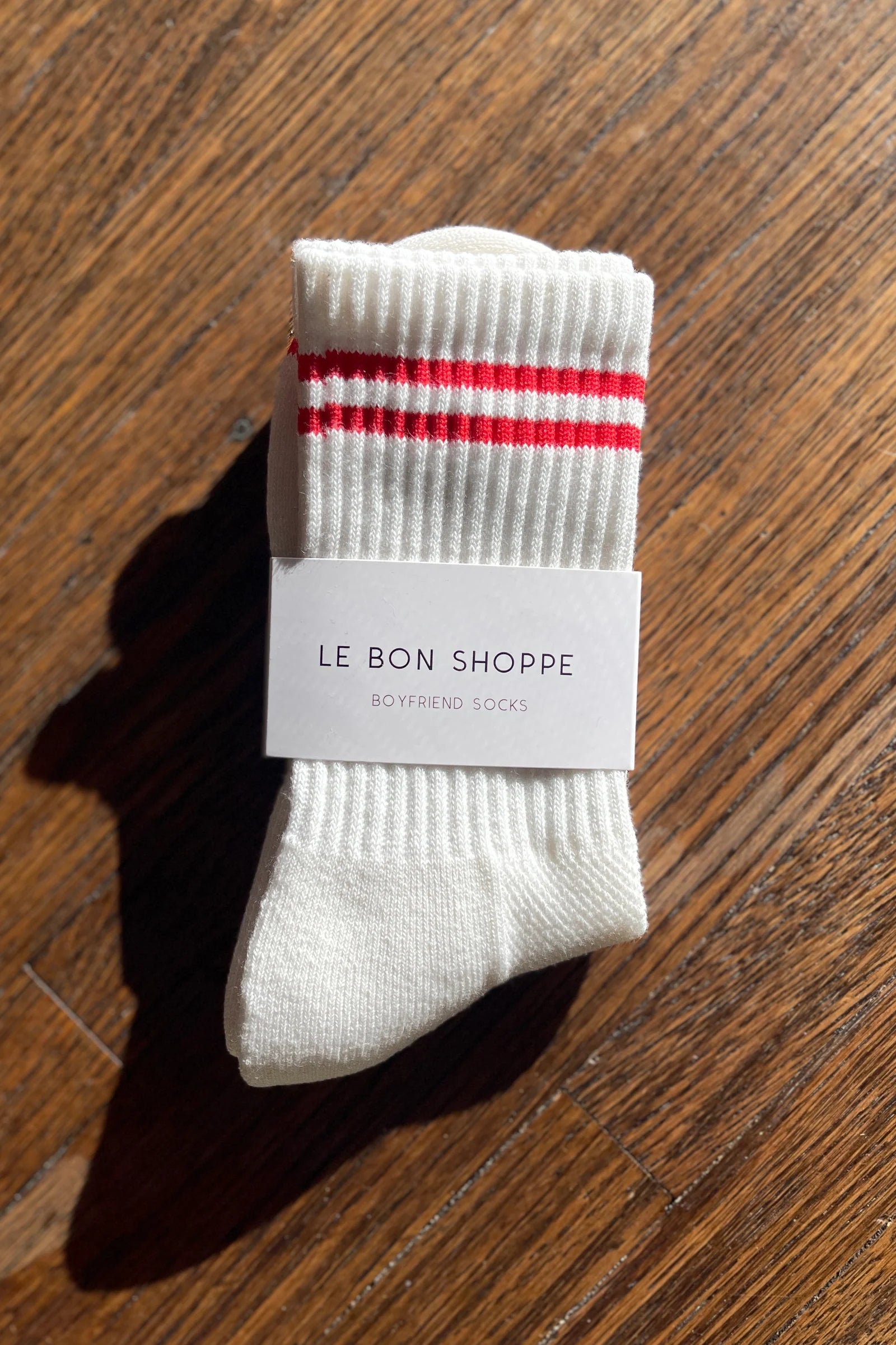 Le Bon Shoppe Boyfriend Socks // Clean White