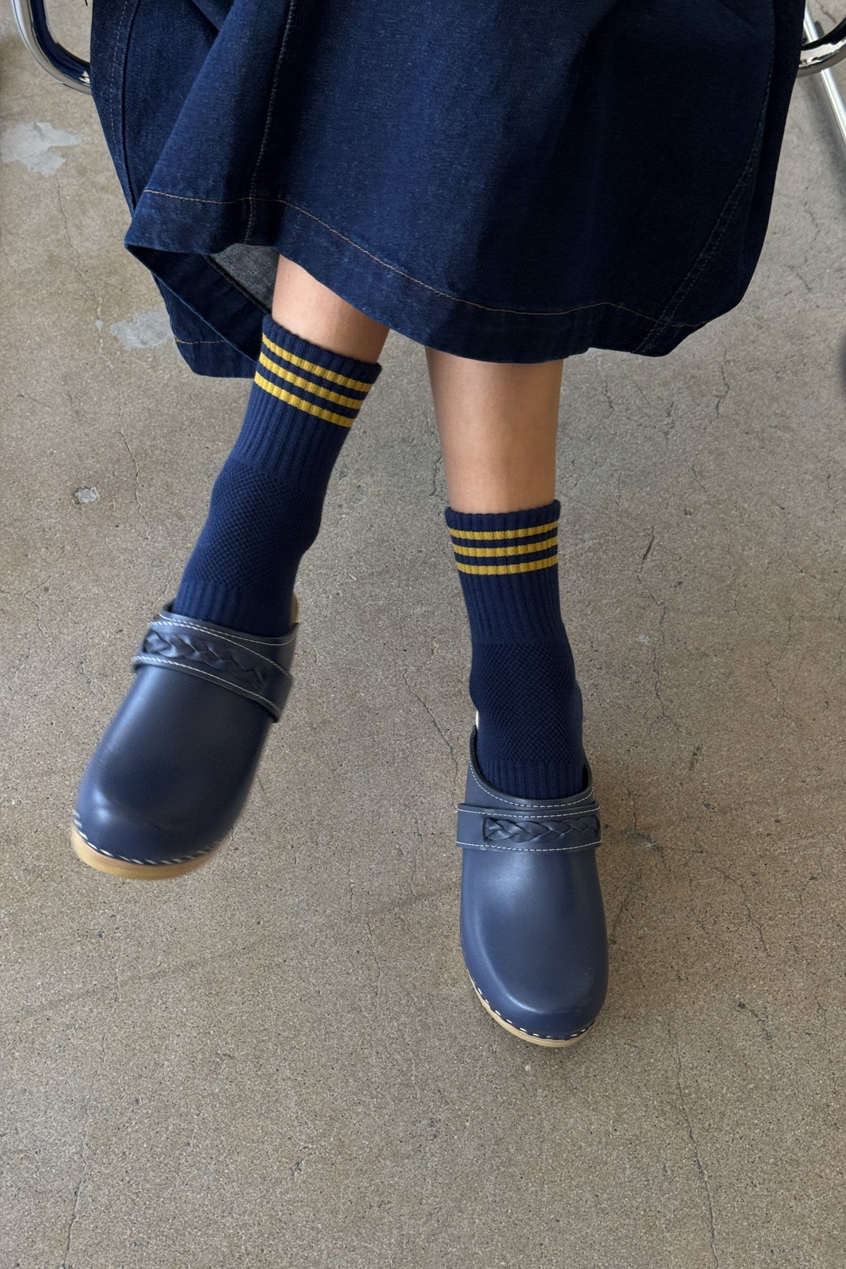 Le Bon Shoppe Girlfriend Socks // Navy