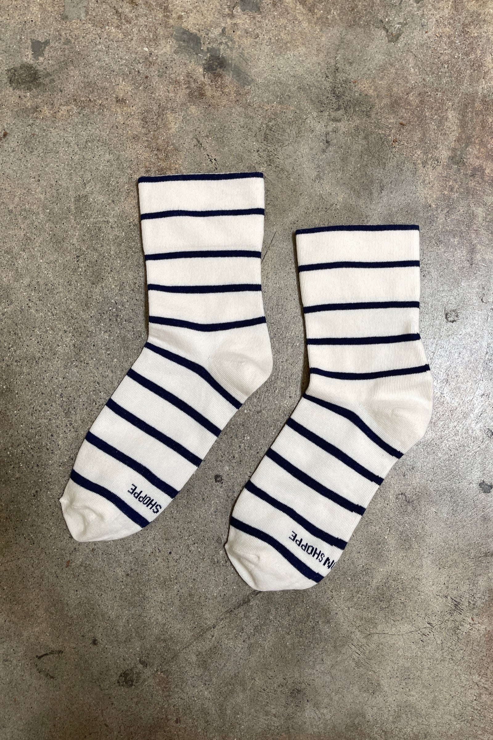 Le Bon Shoppe Wally Socks // Breton Stripe
