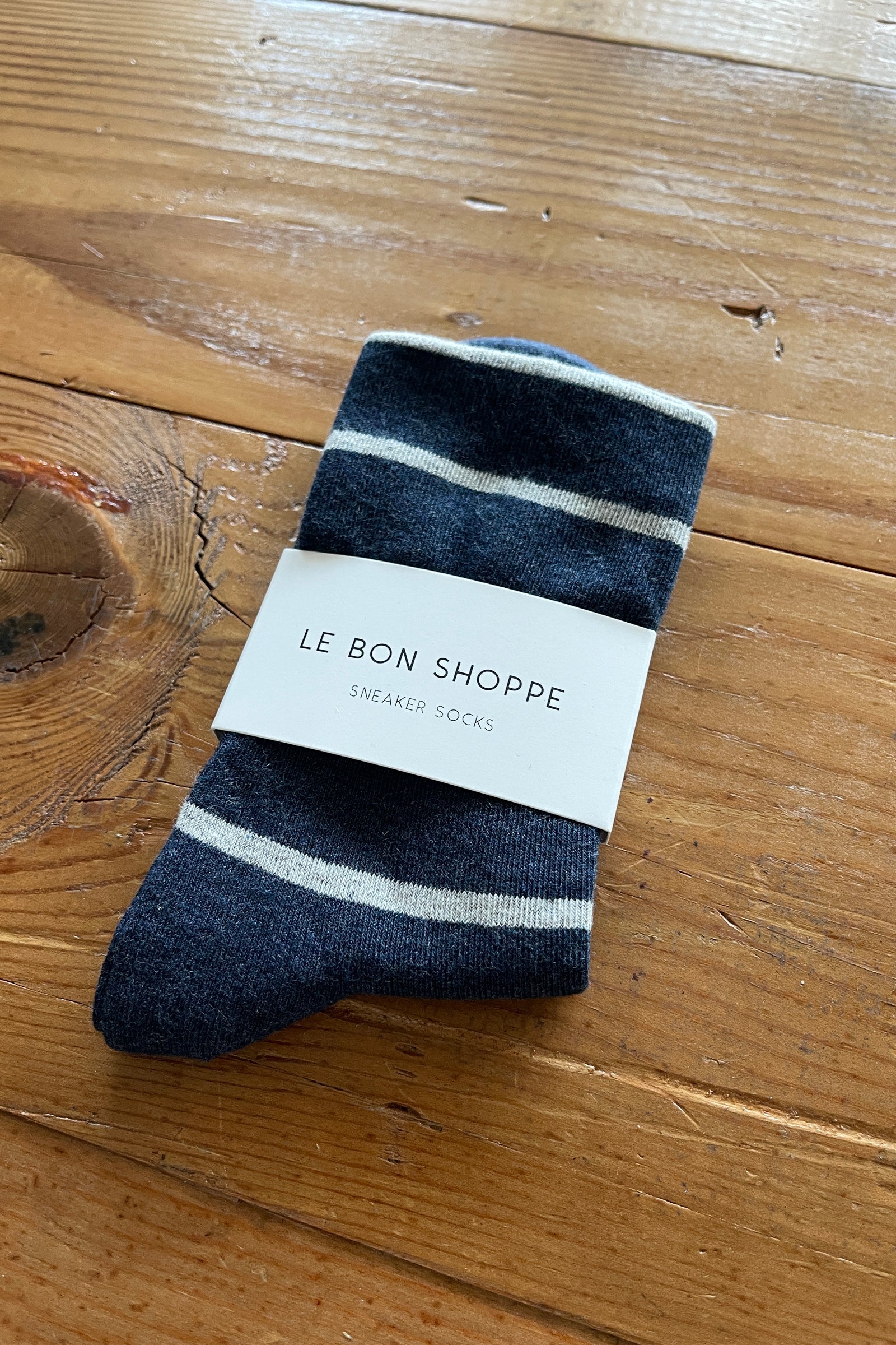 Le Bon Shoppe Wally Socks // Marine Stripe