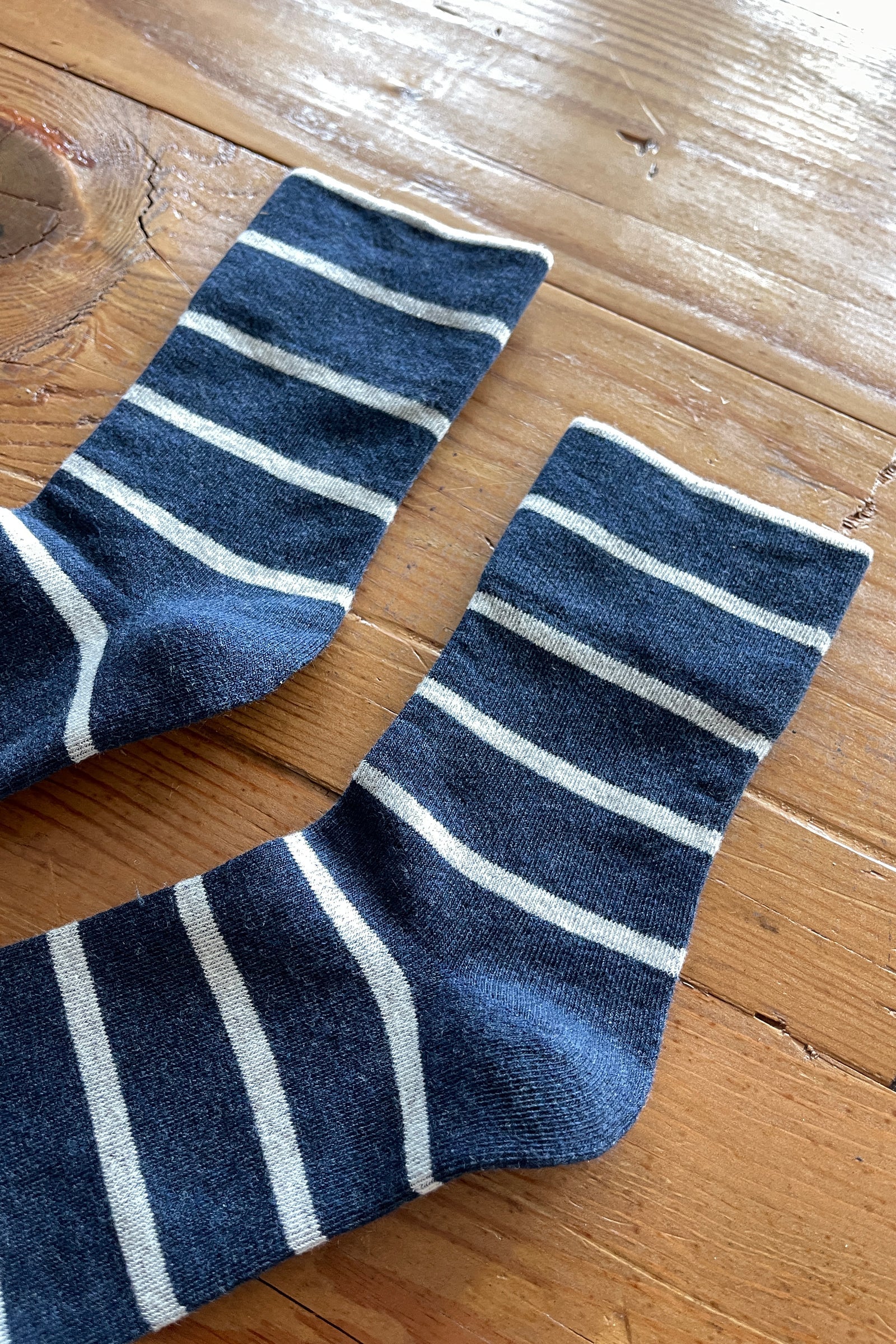 Le Bon Shoppe Wally Socks // Marine Stripe