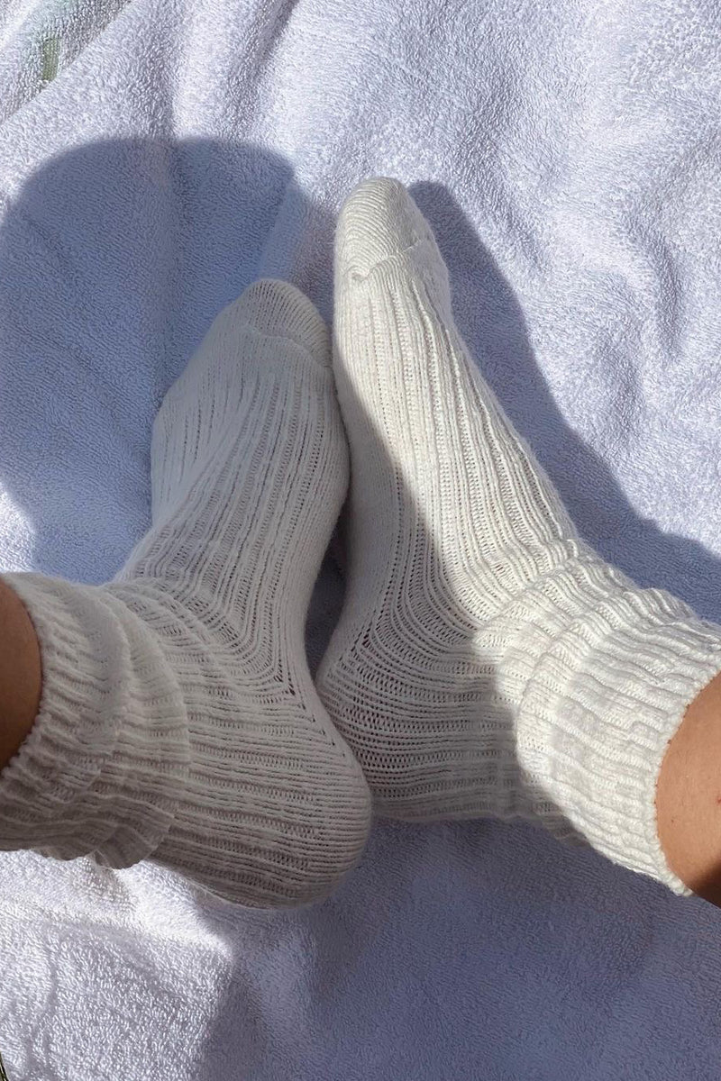 Le Bon Shoppe Cottage Socks // White Linen